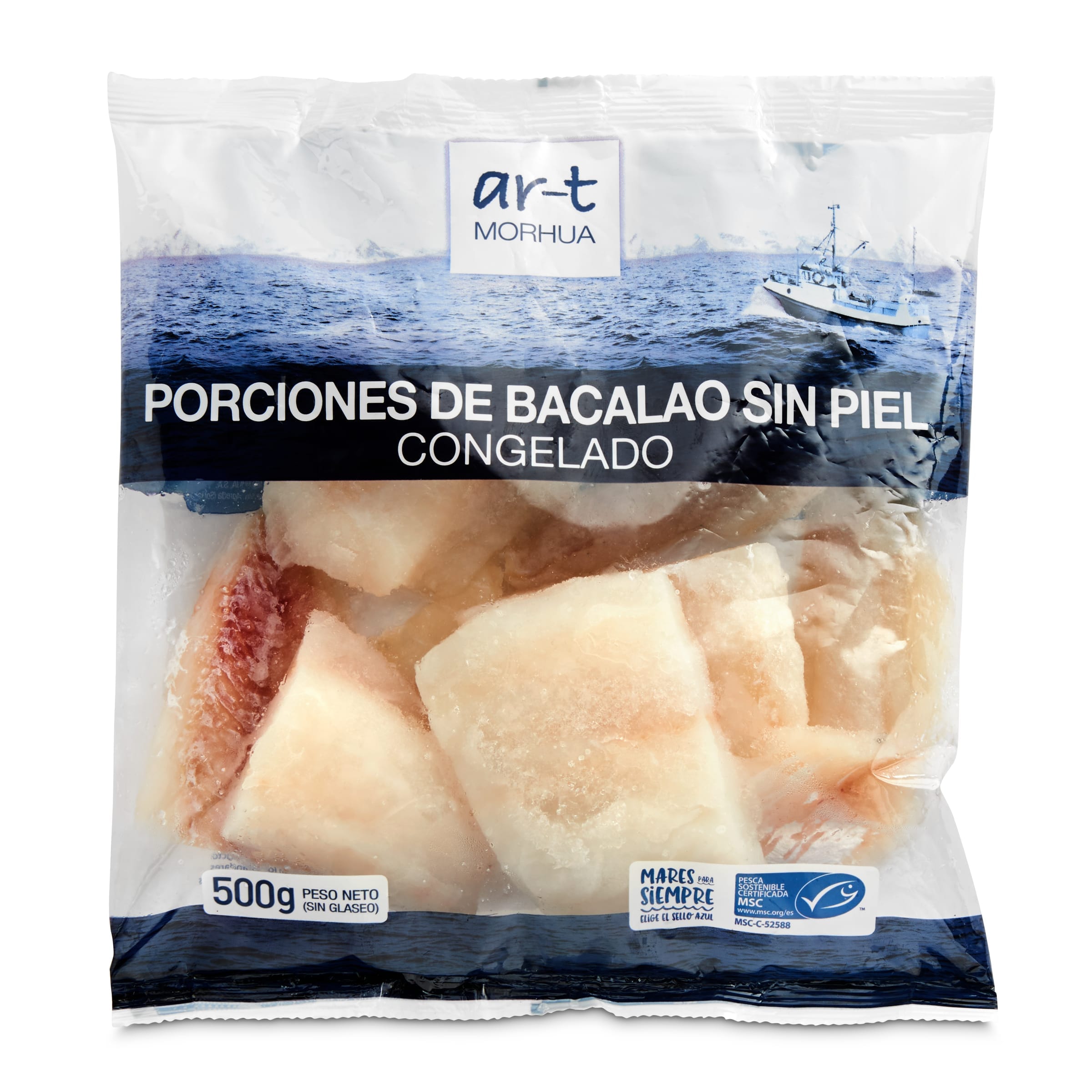 Porciones de bacalao sin piel MSC Ar-t morhua bolsa 500 g - Supermercados  DIA