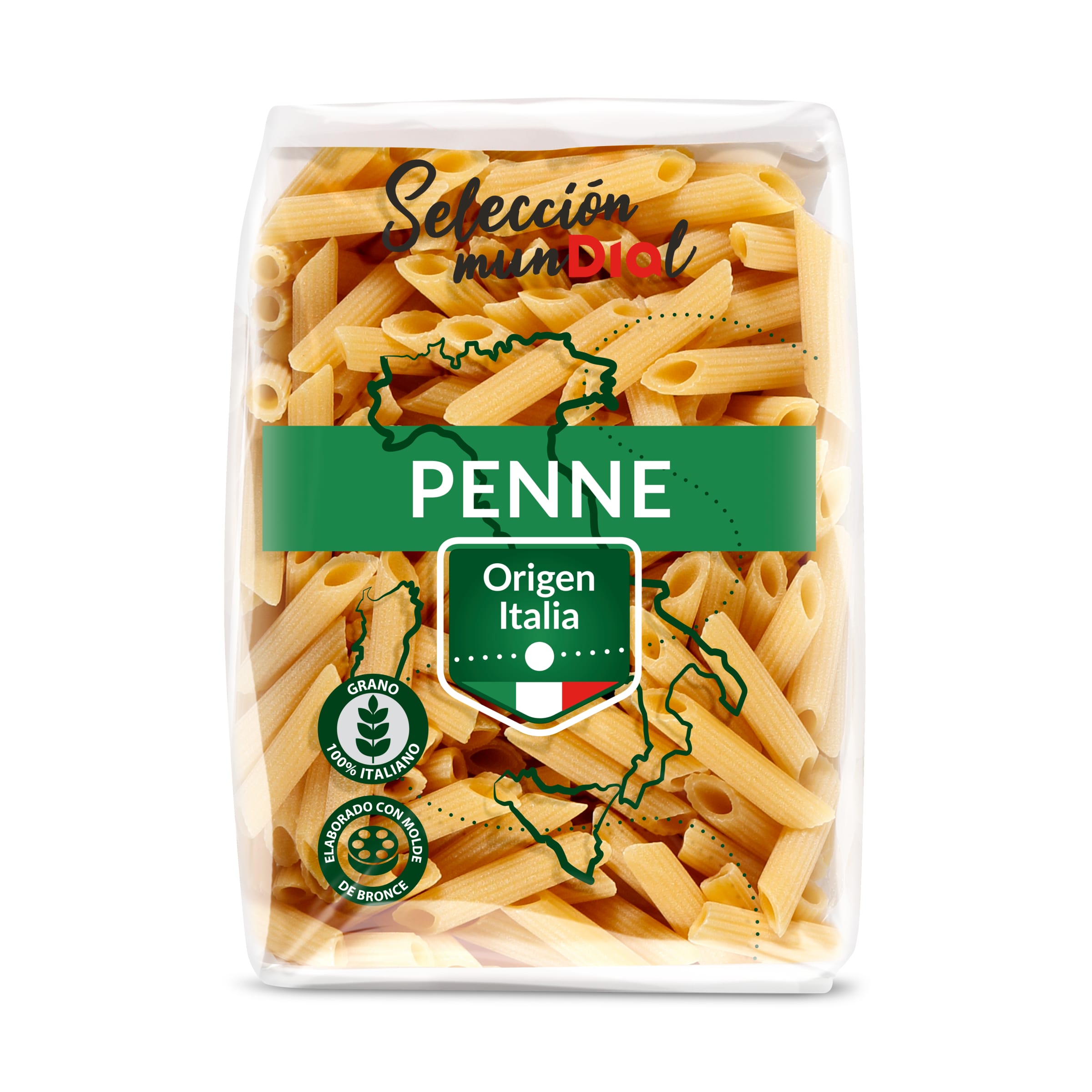 Pasta con forma de pene