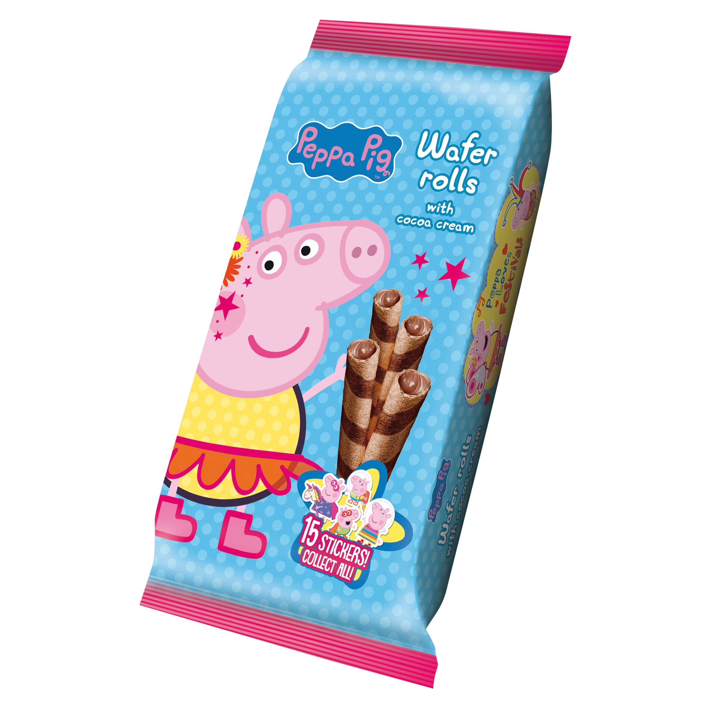 NICKELODEON wafer rolls con crema de cacao bolsa 150 gr (modelo aleatorio)