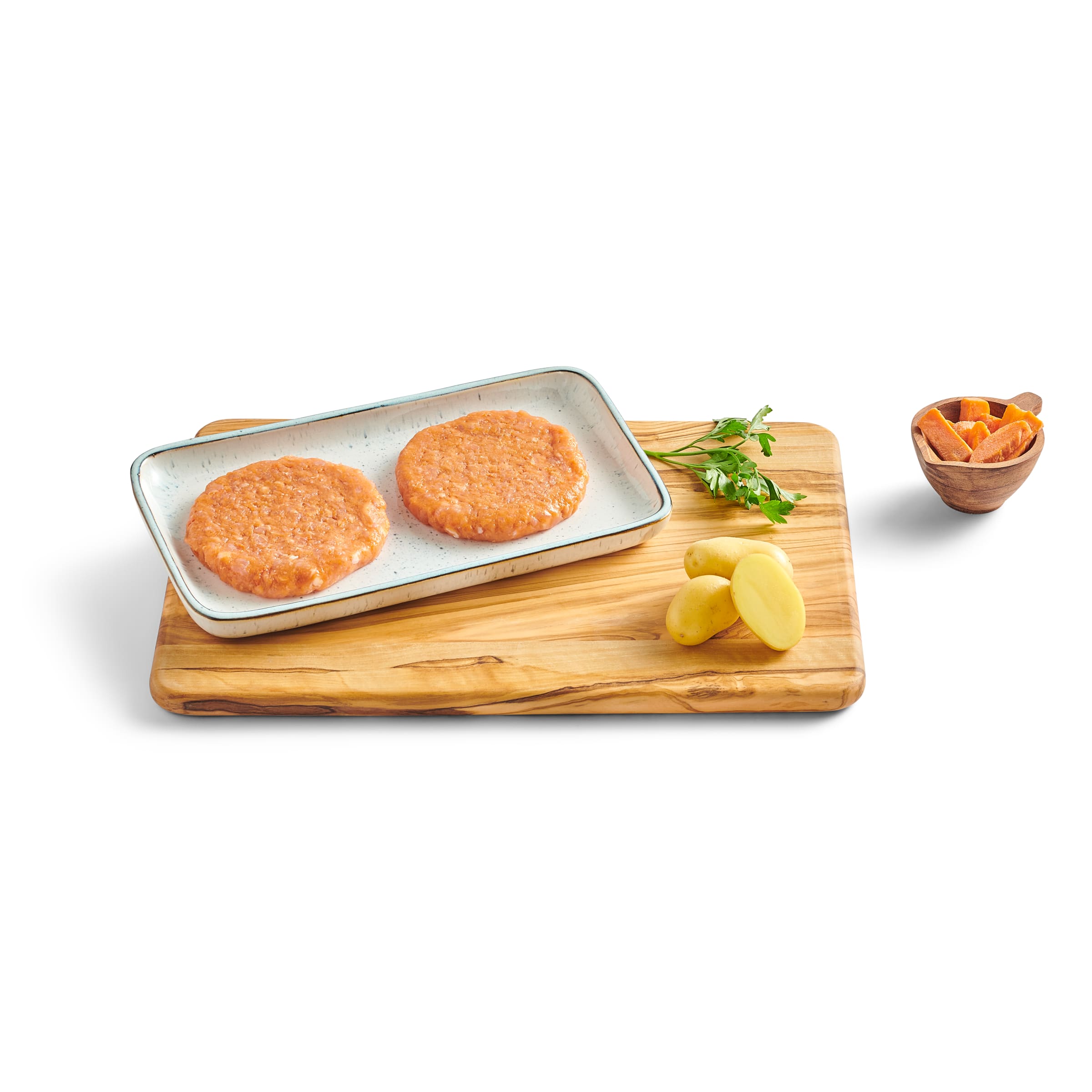 SELECCIÓN DE DIA hamburguesas de pollo y zanahoria bandeja 200 gr