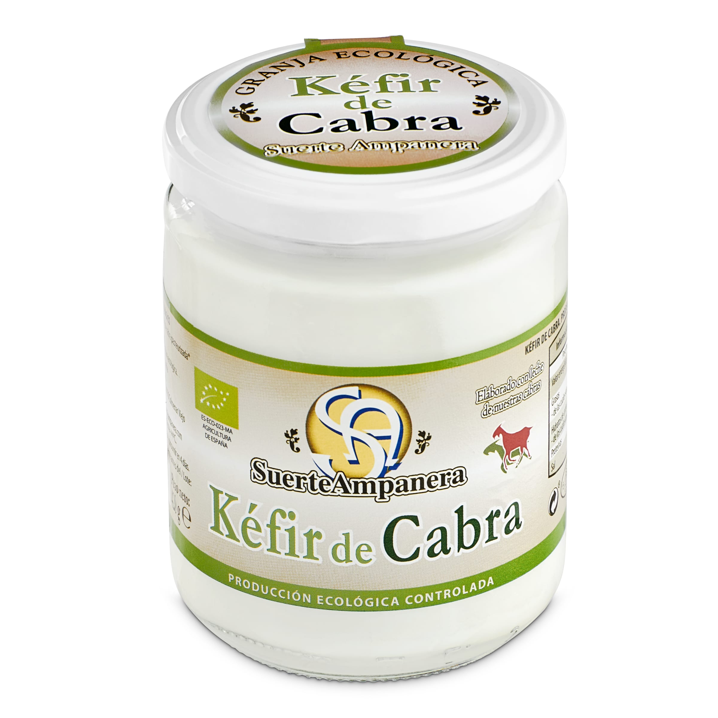 SUERTE AMPANERA kéfir de cabra eco frasco 420 gr