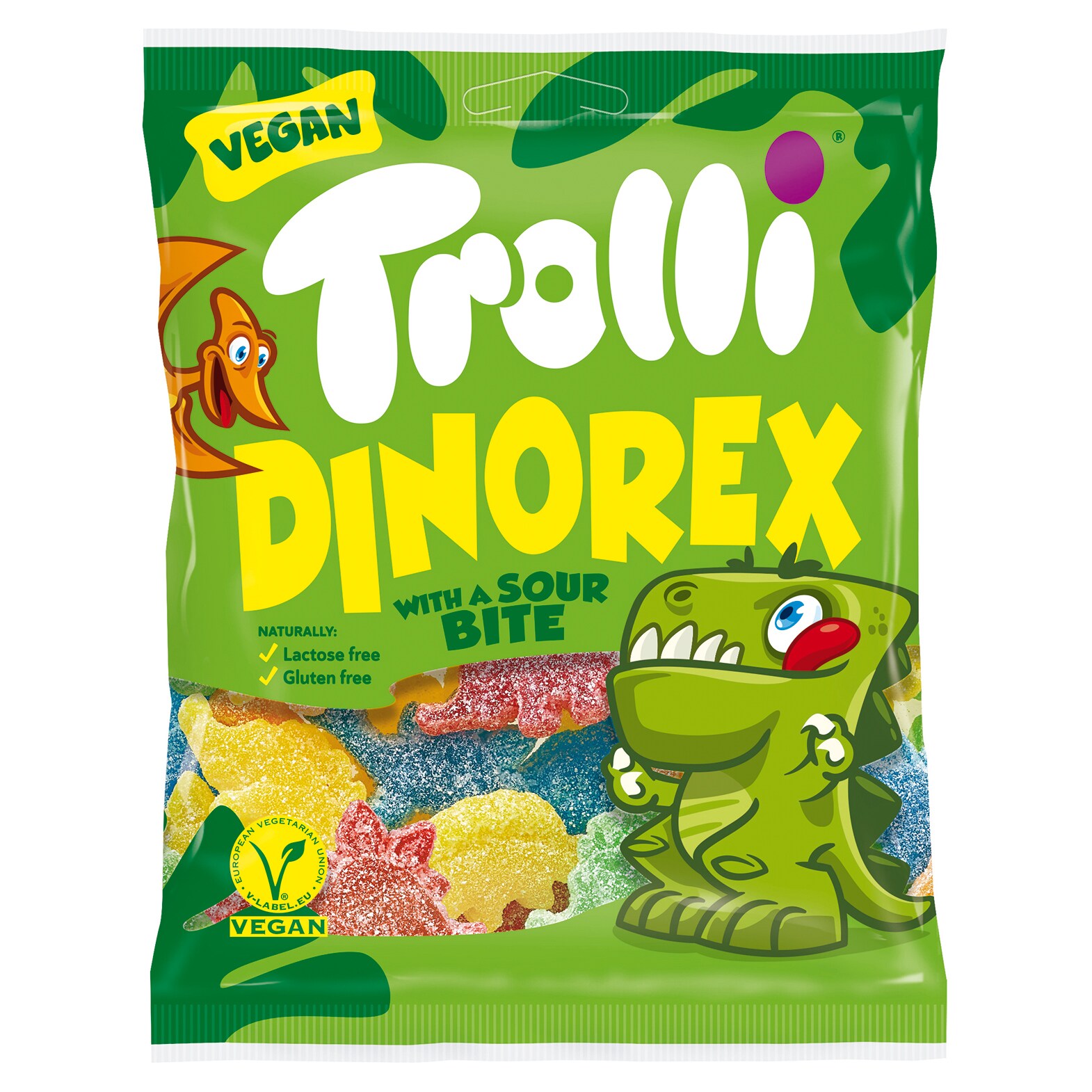 TROLLI golosinas dinorex bolsa 100 gr