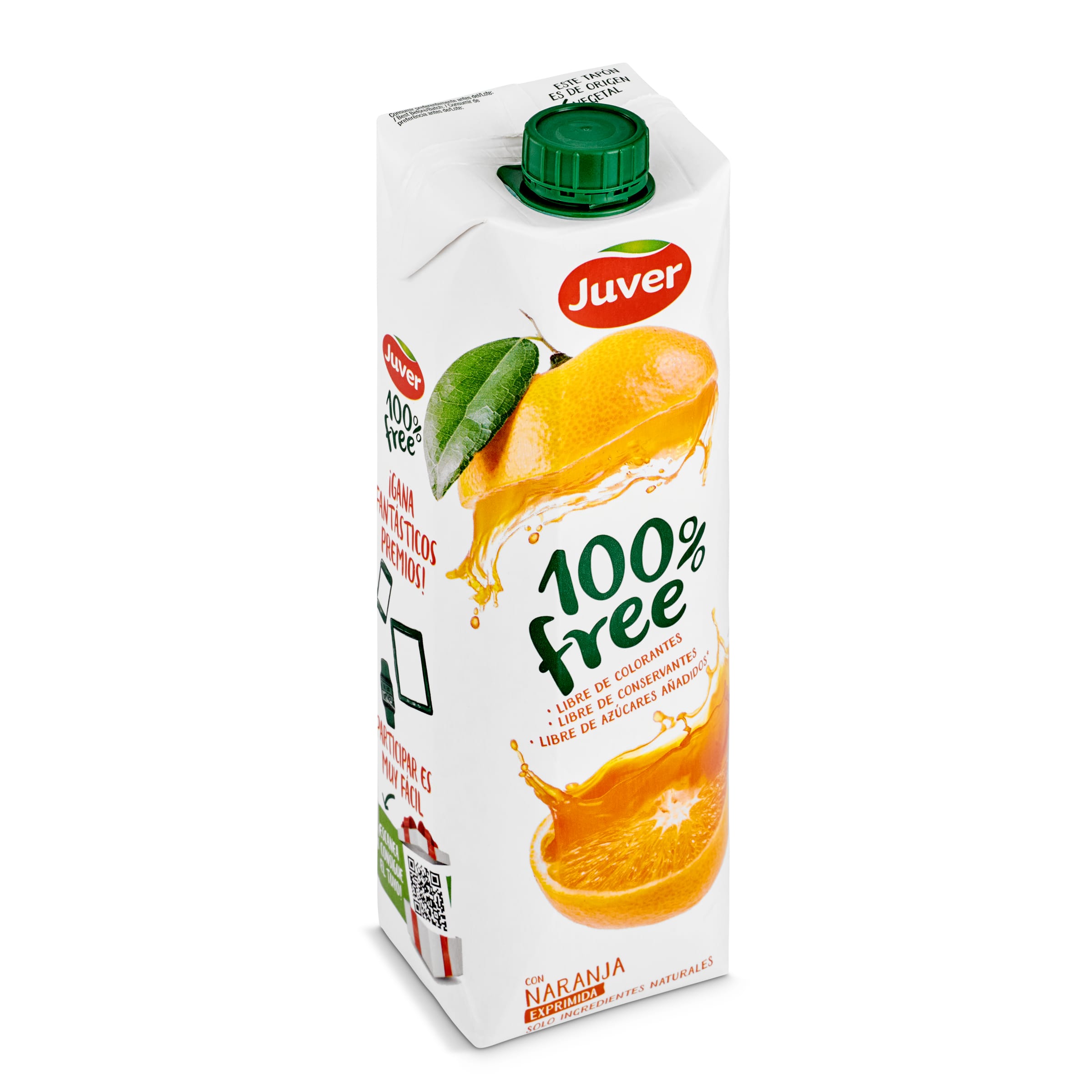JUVER zumo de naranja 100% free envase 1 lt