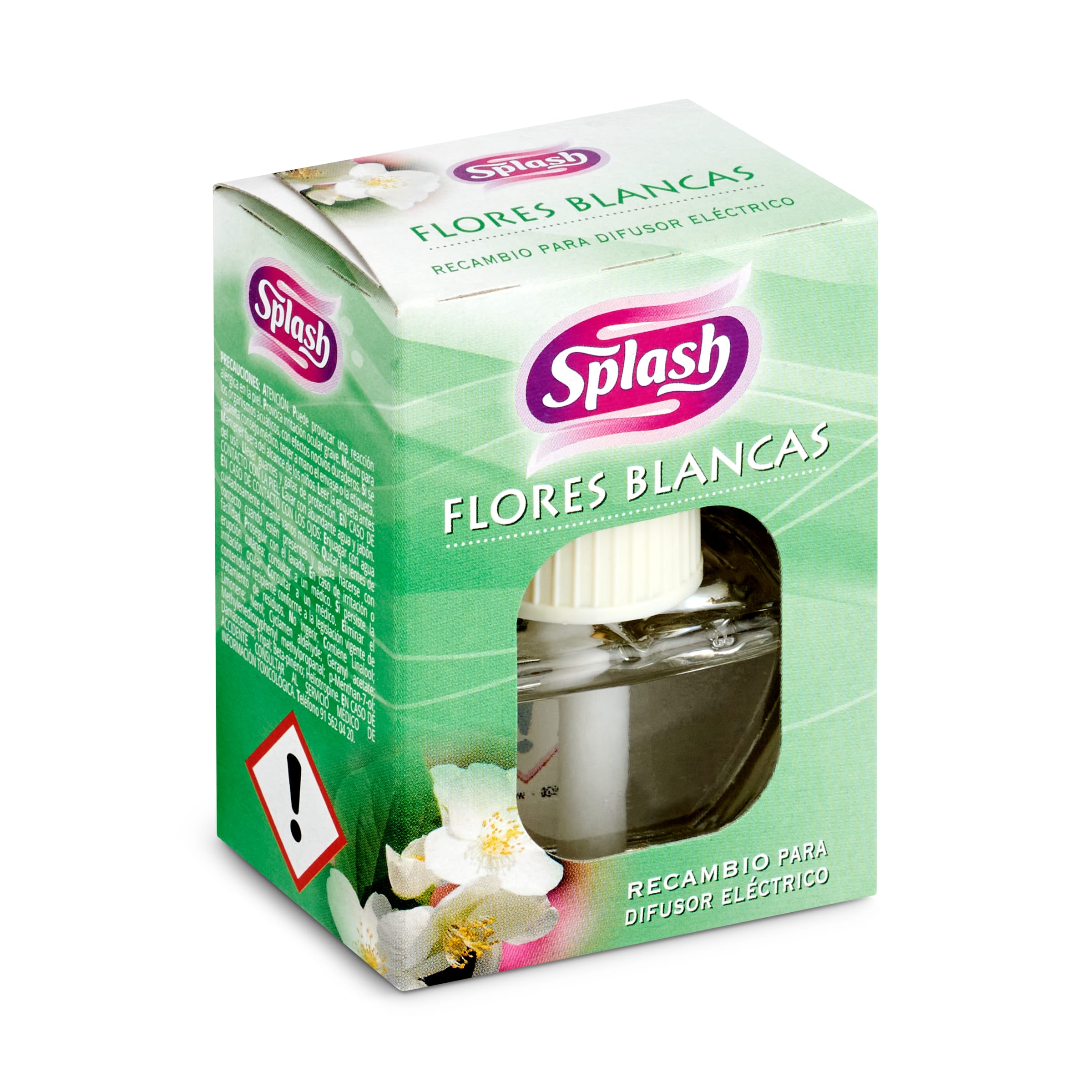 SPLASH ambientador eléctrico flores blancas recambio 25 ml