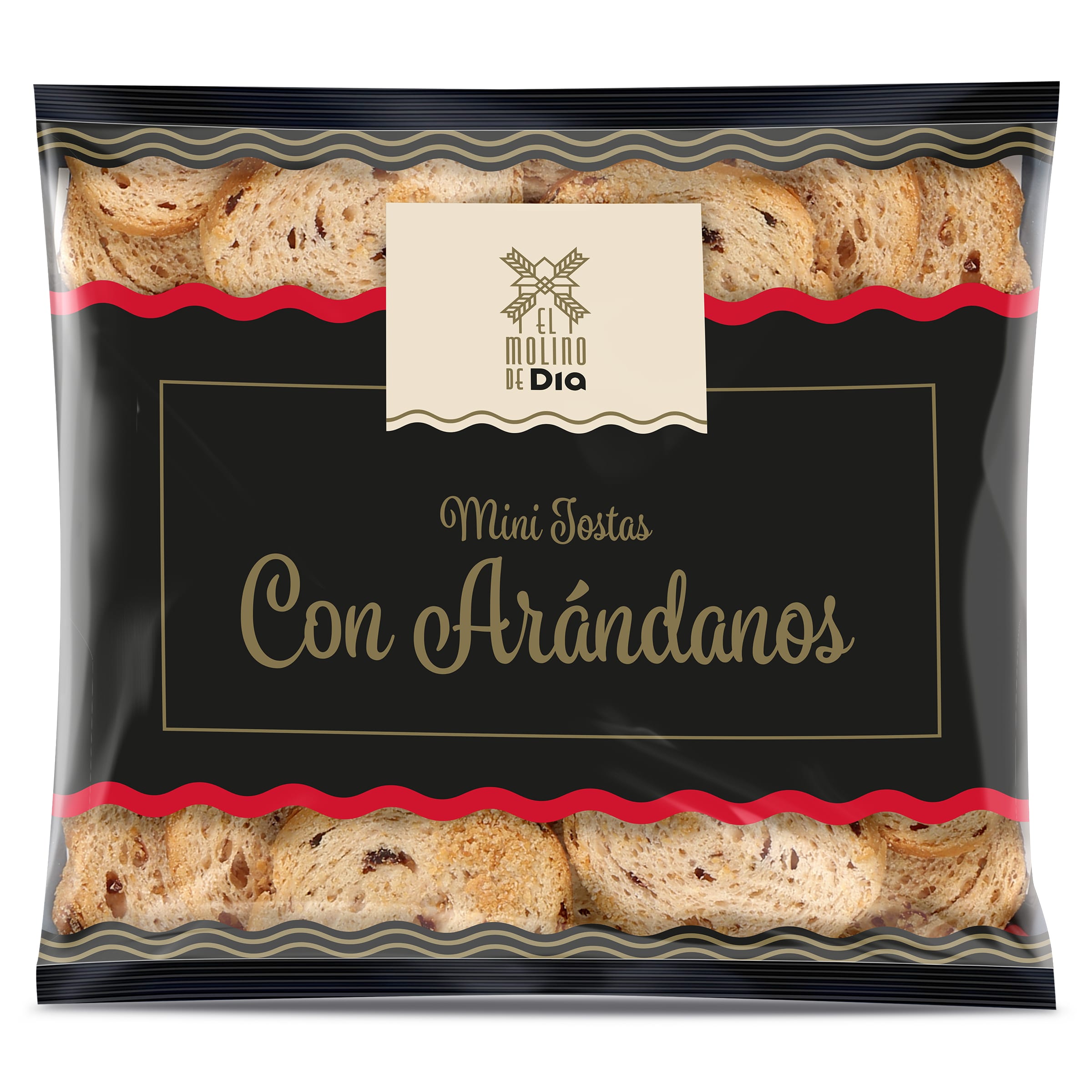 EL MOLINO DE DIA mini tostas con frutos rojos bolsa 90 gr