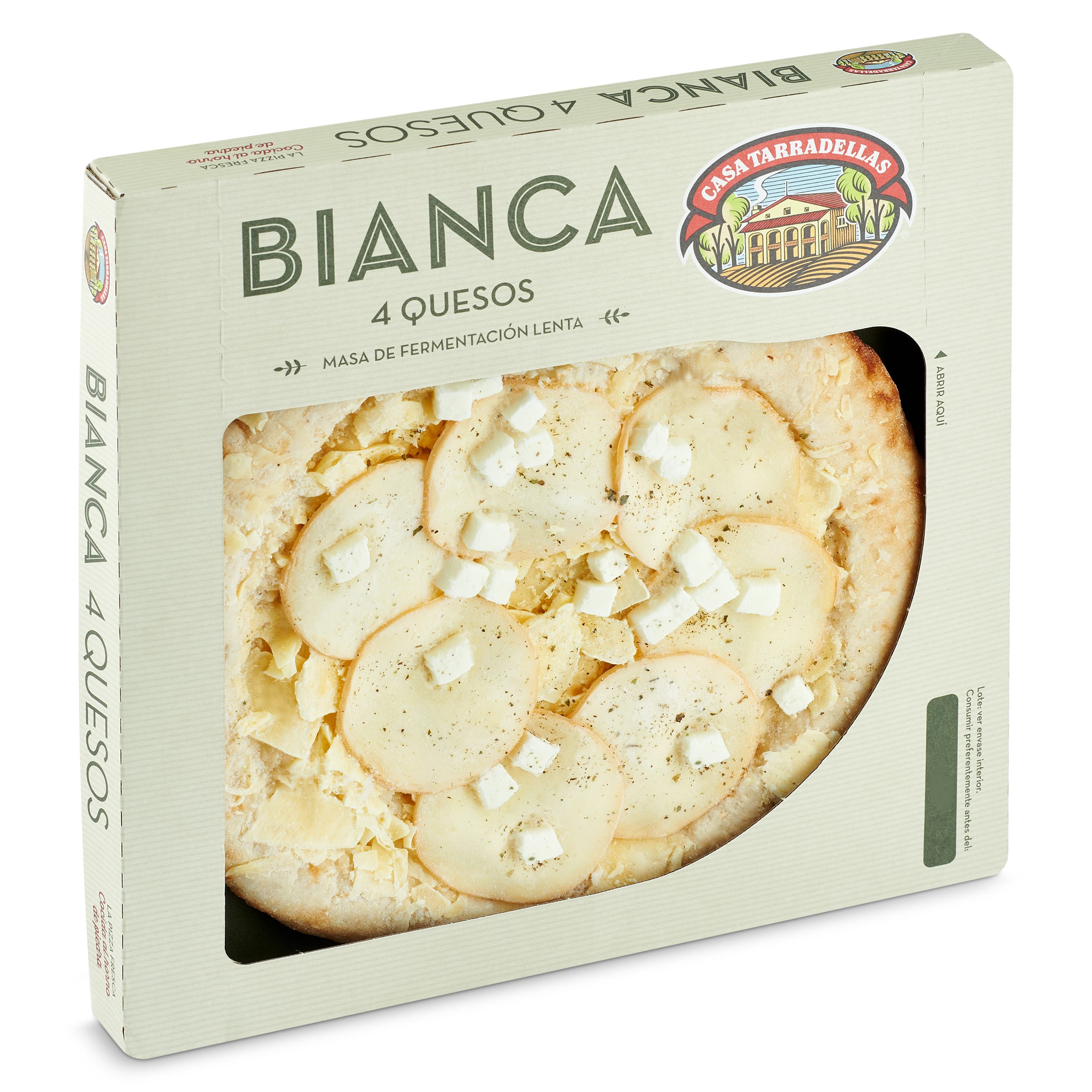 Pizza artesana bianca 4 quesos Casa Tarradellas 400 g