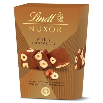 Bombones nuxor con chocolate con leche Lindt Nuxor caja 165 g-0