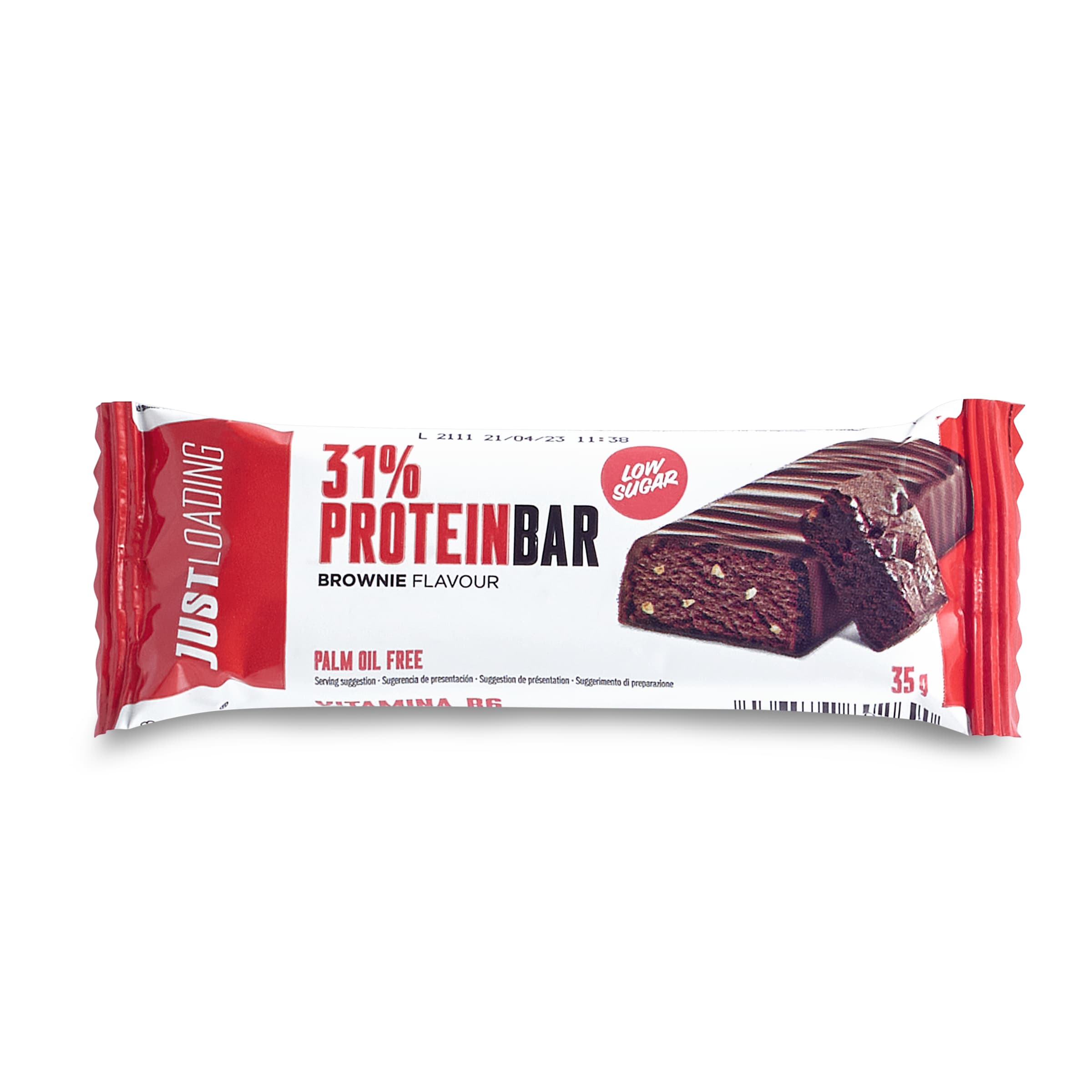 JUST LOADING barrita proteica sabor brownie 35 gr
