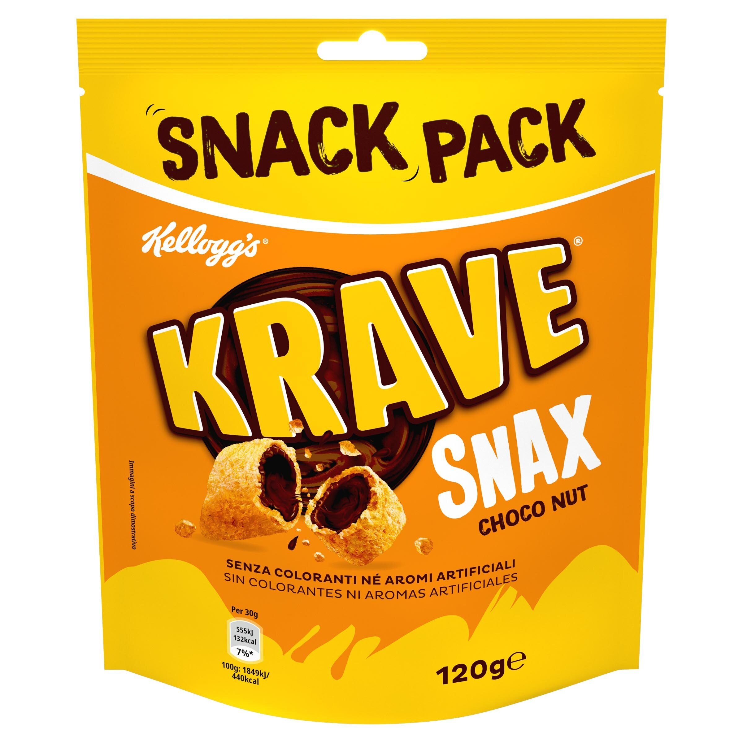 KELLOGGS snack choco krave bolsa 120 gr