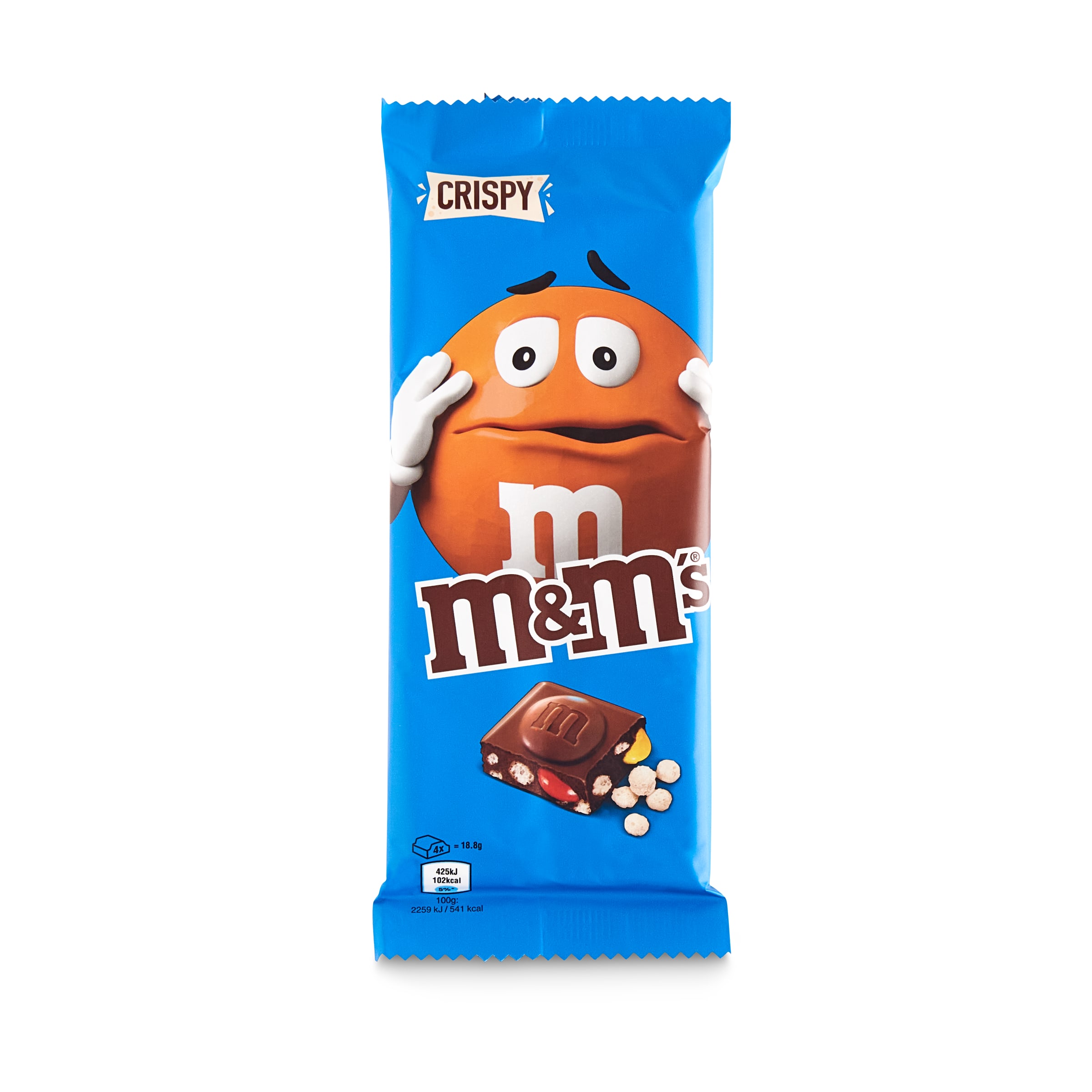 M&M'S chocolate con leche relleno de cereales crispy tableta 150 gr