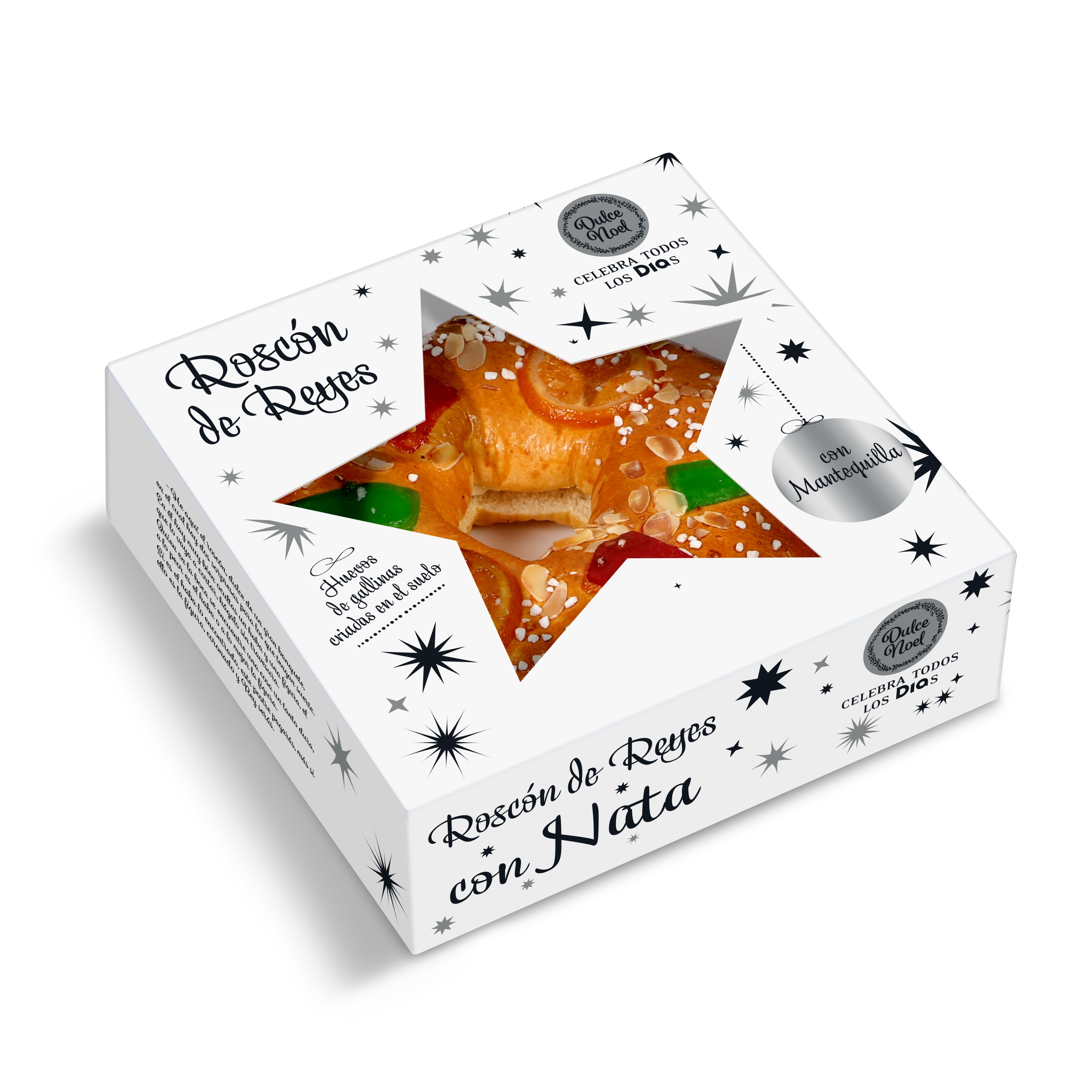 DIA DULCE NOEL roscón de nata caja 550 gr