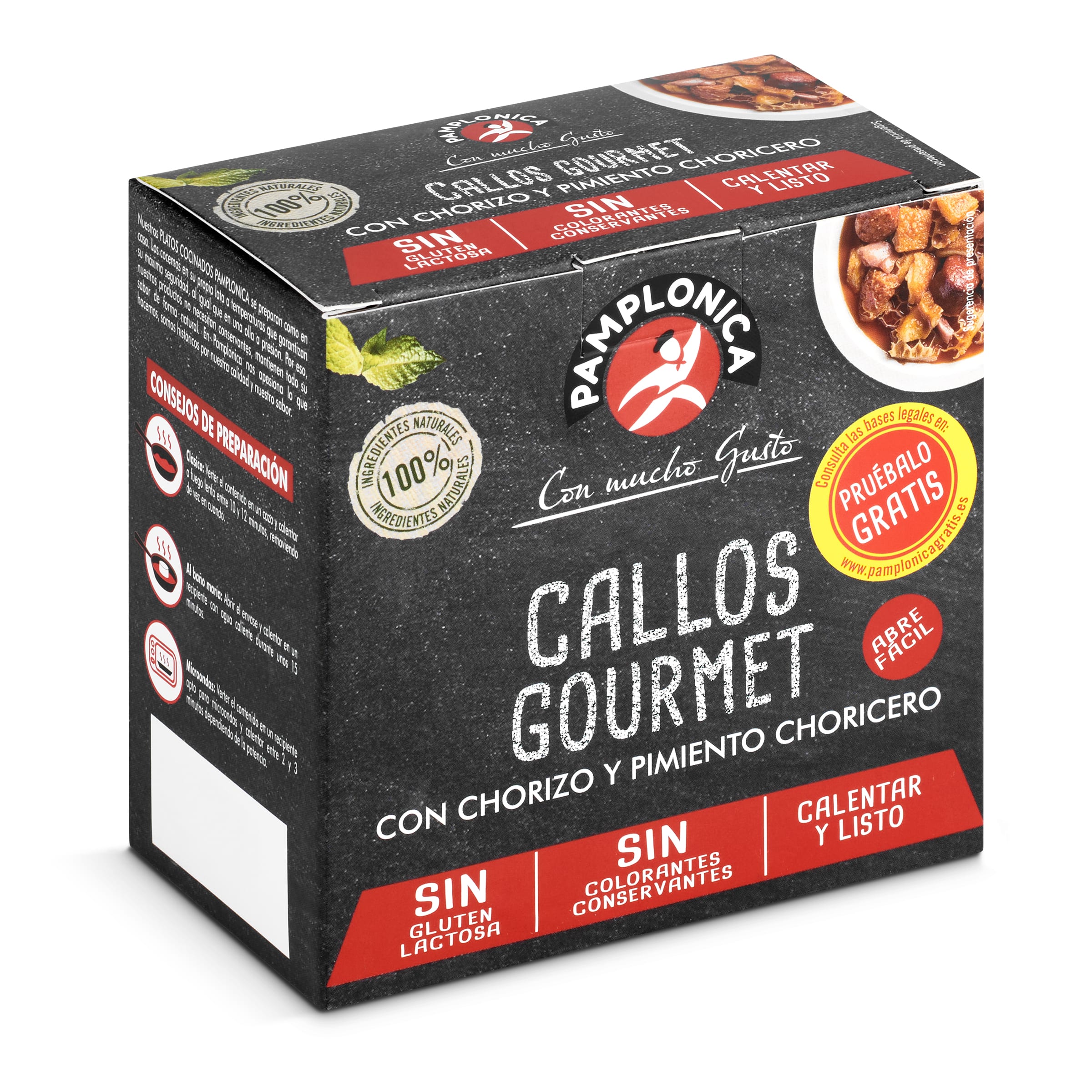 PAMPLONICA callos gourmet con chorizo y pimiento caja 380 gr