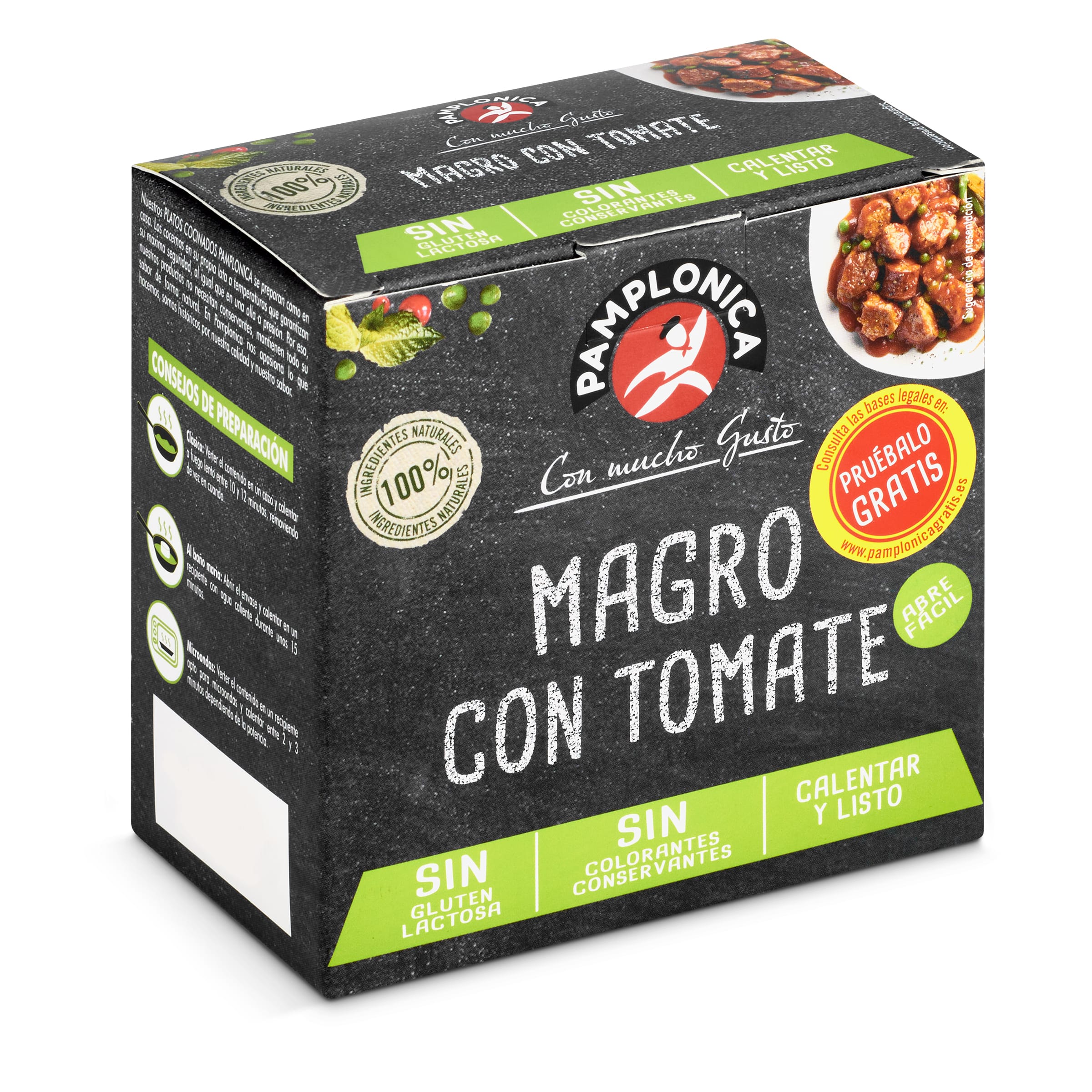 PAMPLONICA magro con tomate caja 380 gr