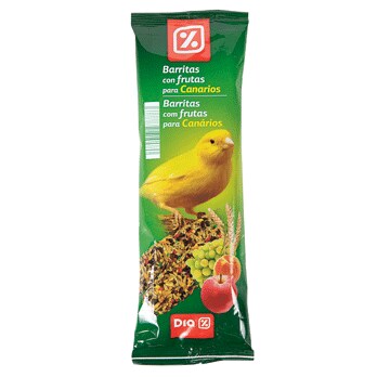 DIA barritas con frutas para canarios bolsa 70 gr
