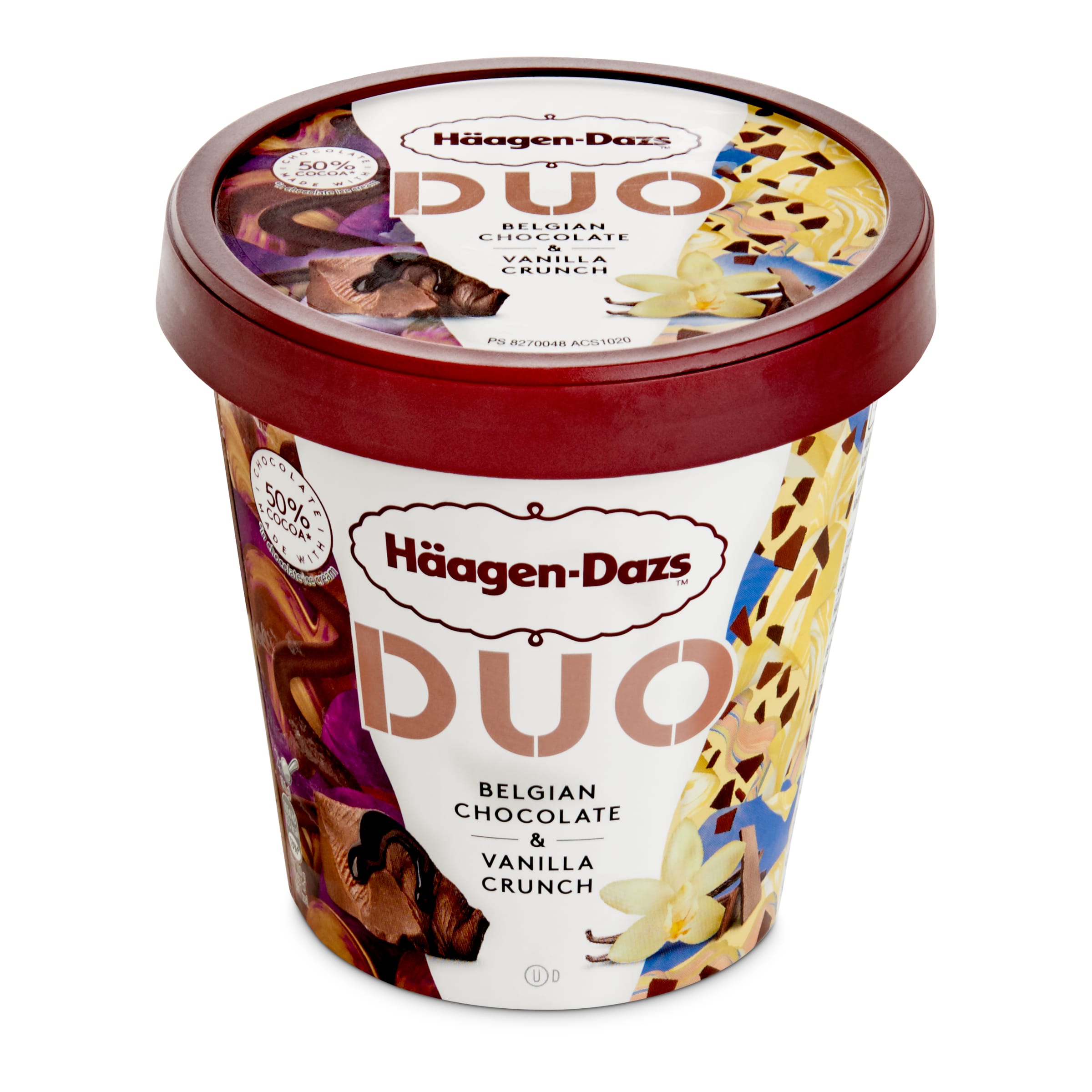 HAAGEN DAZS helado duo chocolate y vainilla tarrina 380 gr