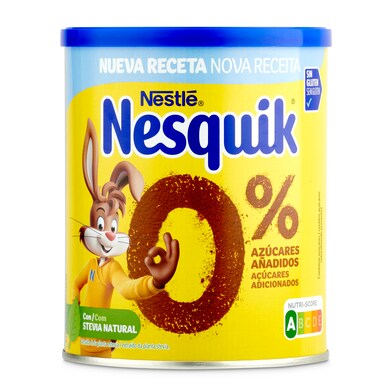 Cacao soluble instantáneo 0% azúcares Nesquik bote 320 g-0 Cacao soluble instantáneo 0% azúcares Nesquik bote 320 g-0