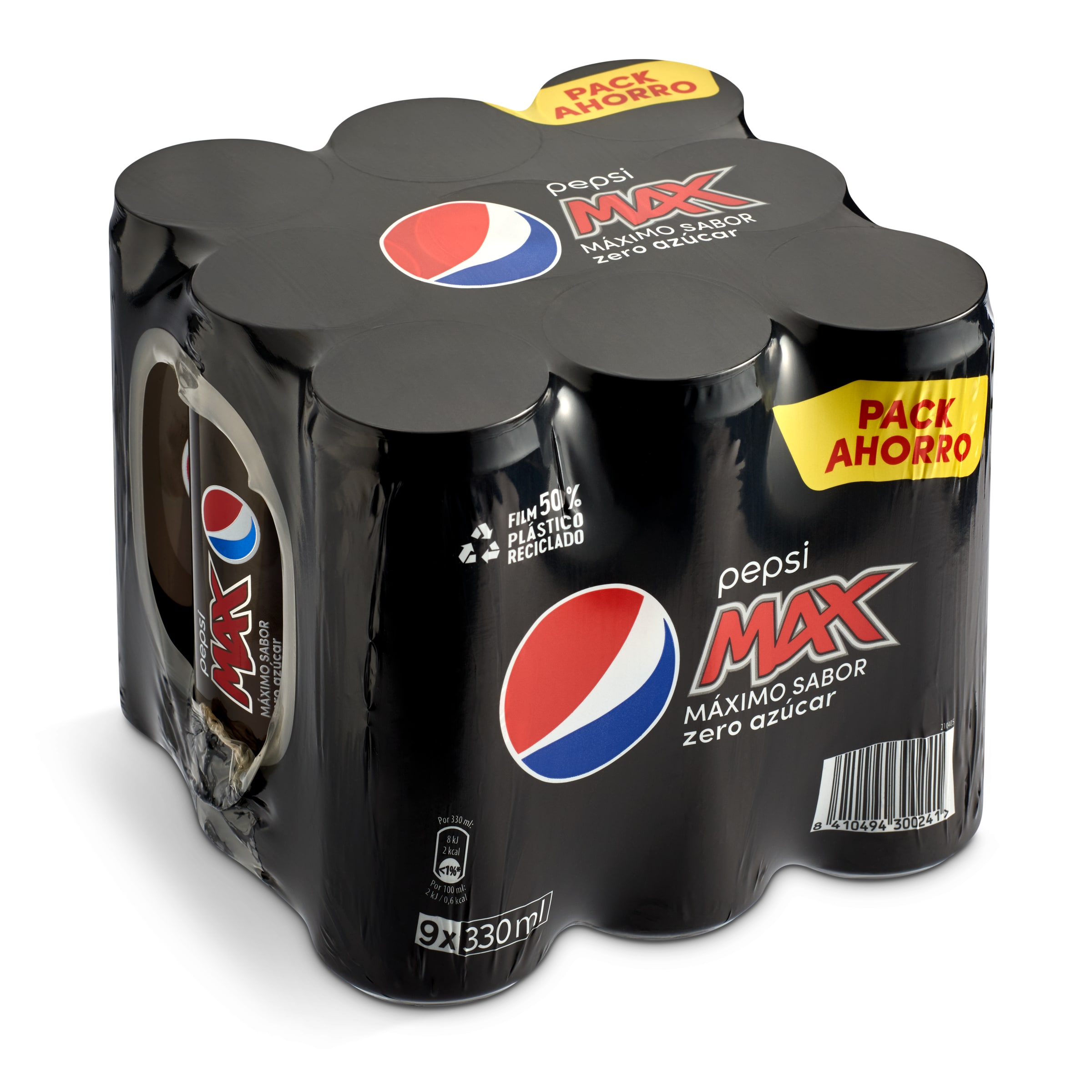 PEPSI Max zero pack 9 latas 33 cl