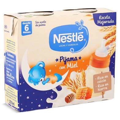 Papilla líquida 8 cereales con miel Nestlé caja 2 x 250 ml-0 Papilla líquida 8 cereales con miel Nestlé caja 2 x 250 ml-0