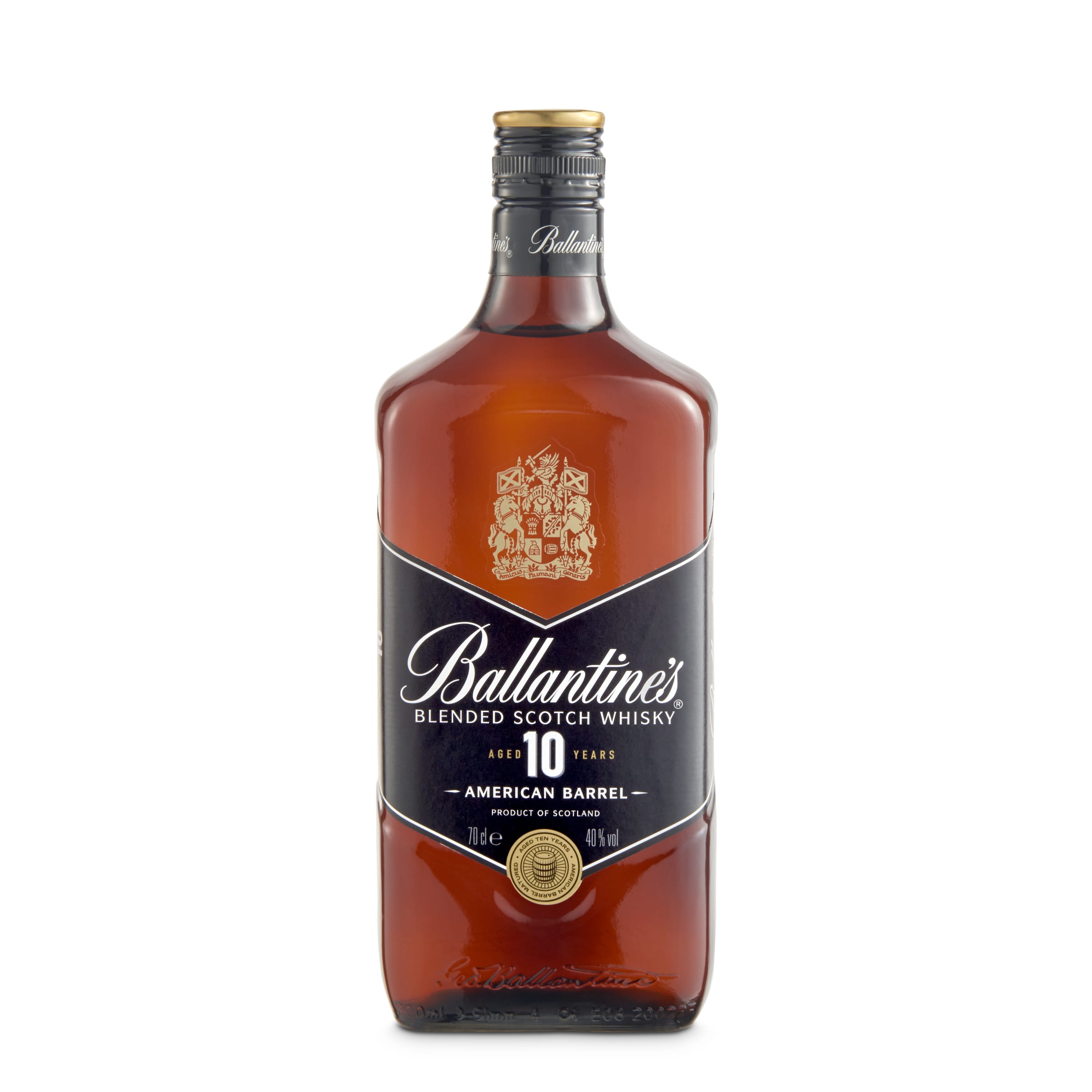 BALLANTINES whisky escocés blended 10 años botella 70 cl