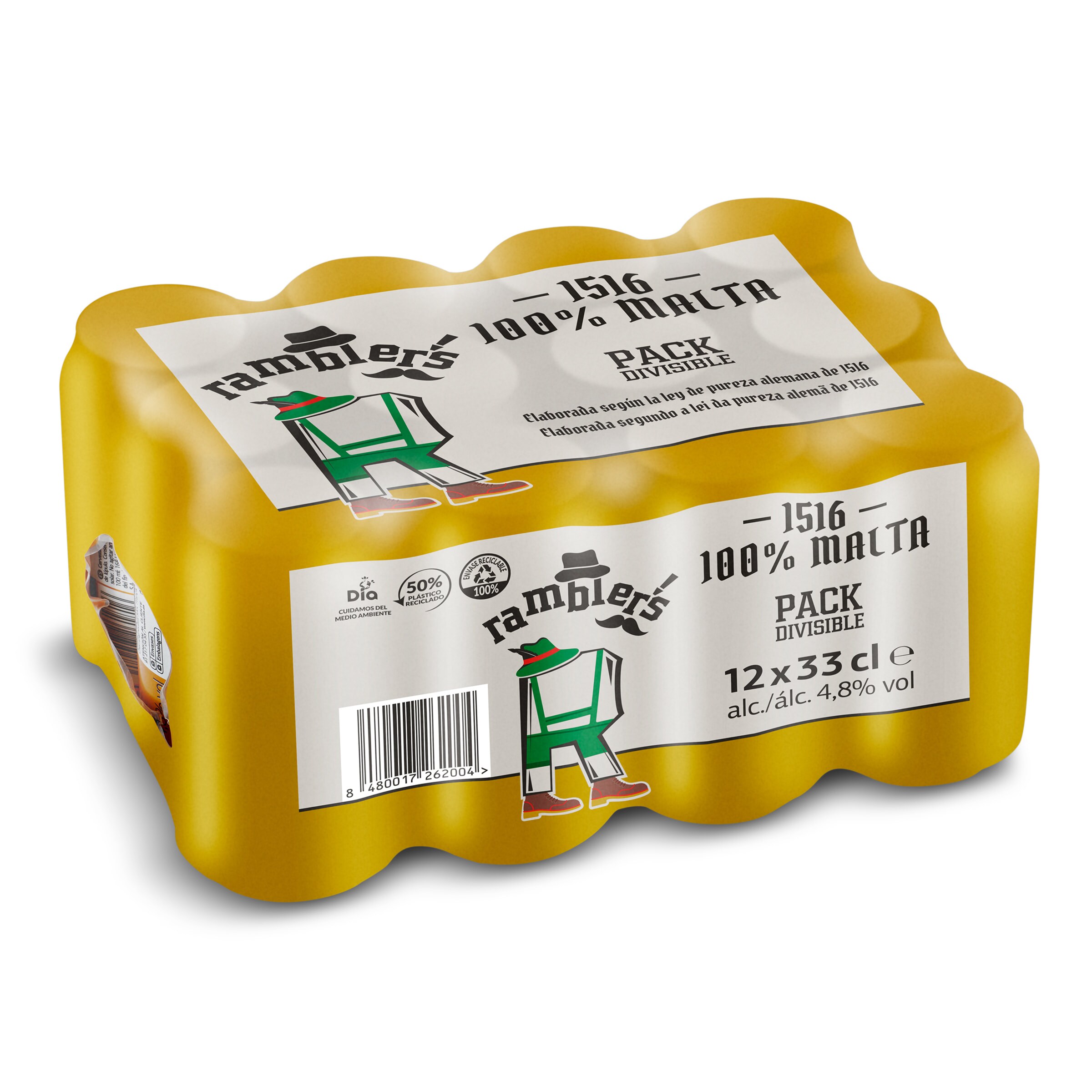 Cerveza 100% malta Ramblers de Dia pack 12 x 33 cl