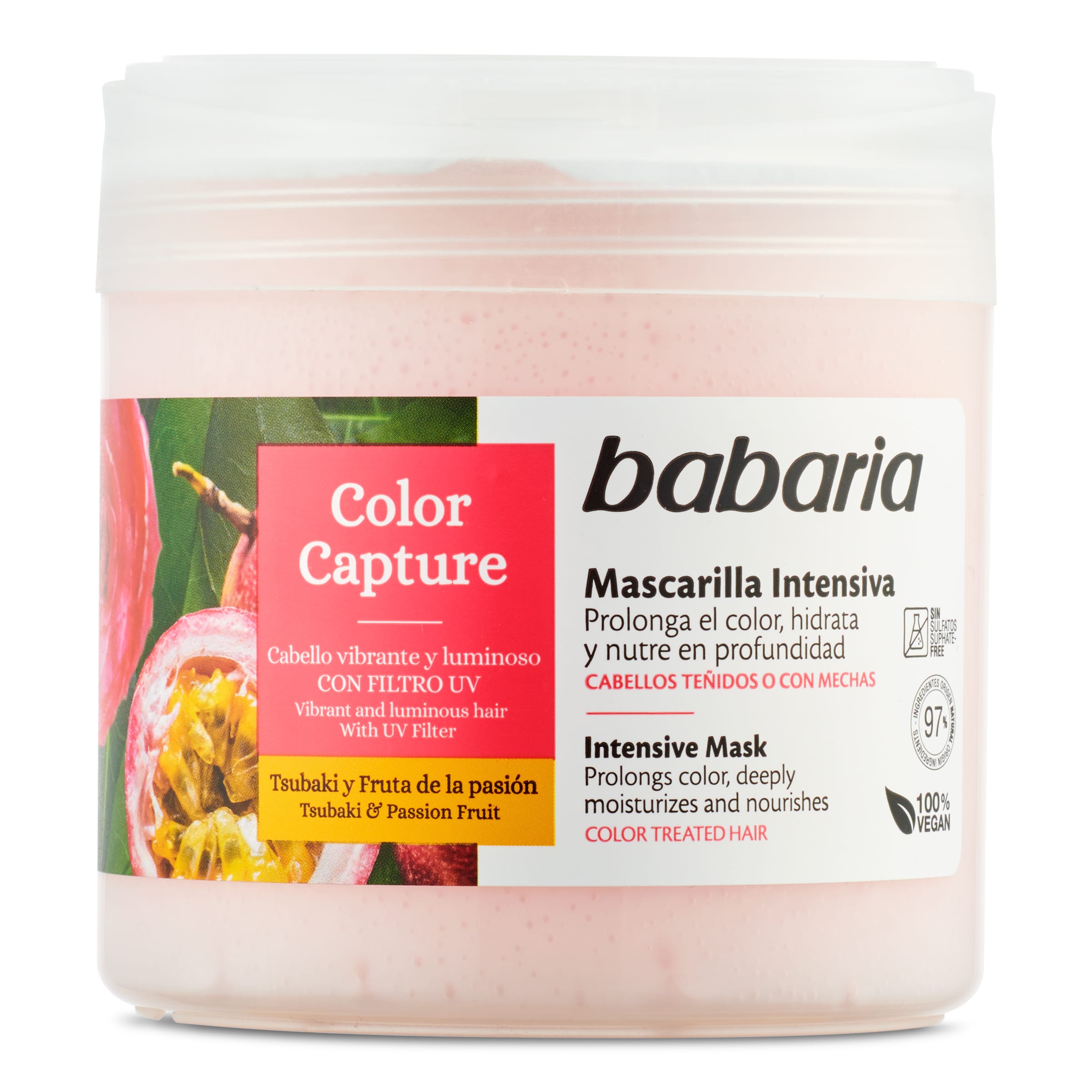 BABARIA mascarilla intensiva protector de color tarro 400 ml