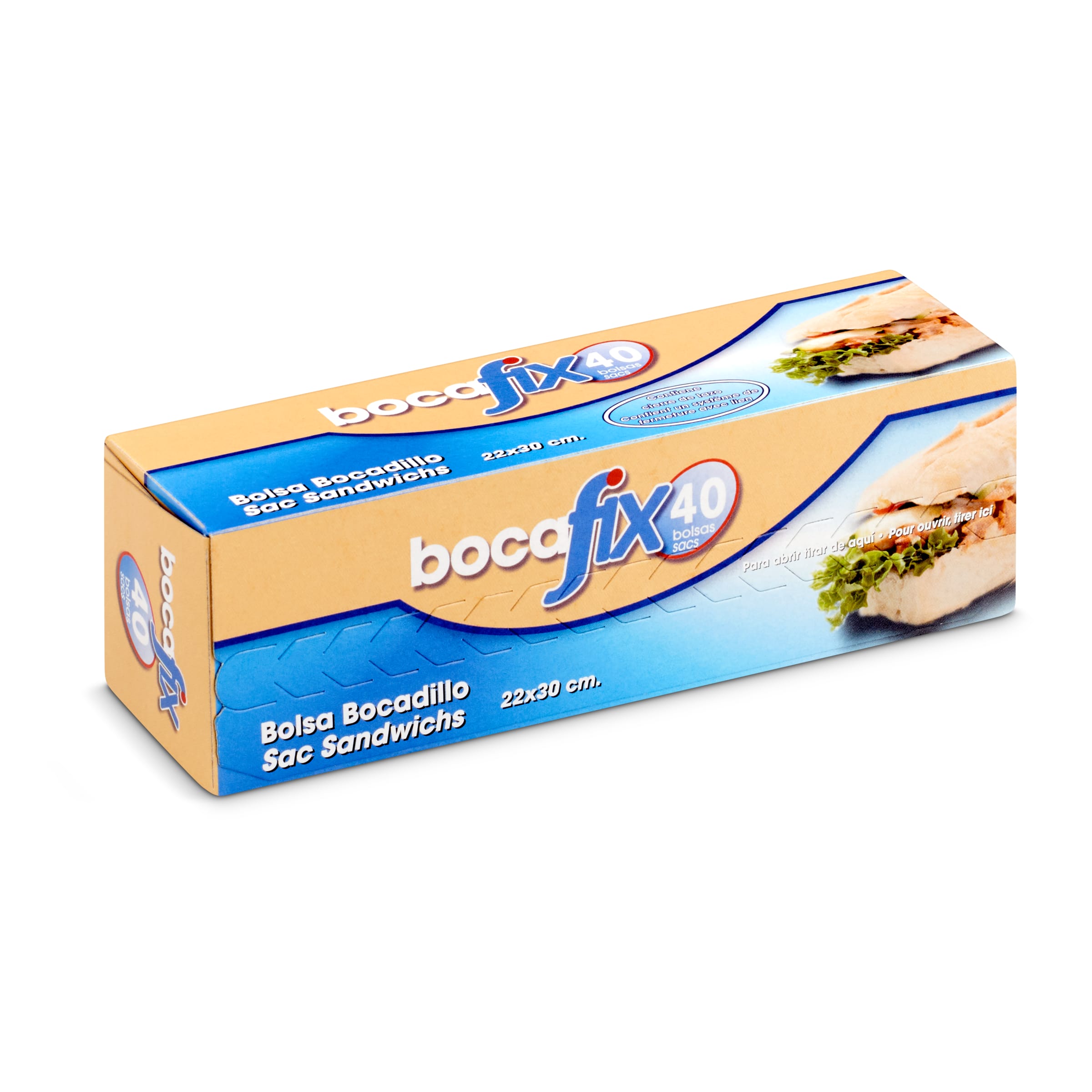 BOCAFIX bolsa de bocadillo caja 40 uds