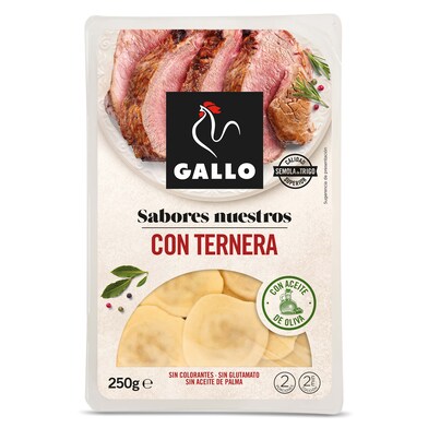 Pasta fresca rellena con ternera gallega Gallo 250 g-0 Pasta fresca rellena con ternera gallega Gallo 250 g-0