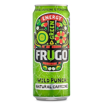 Bebida energética wild green Frugo lata 330 ml-0