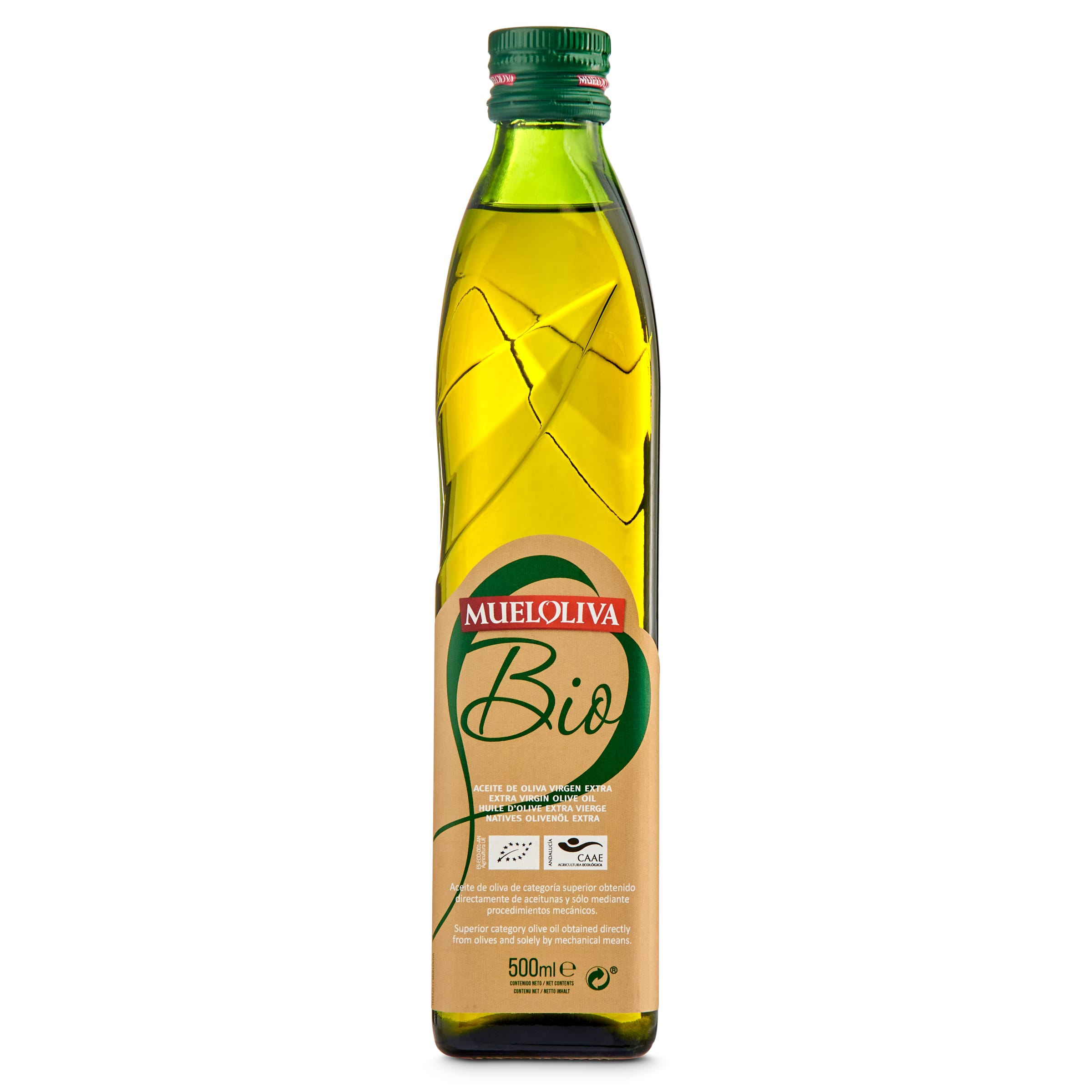 MUELOLIVA aceite de oliva virgen extra BIO botella 500 ml