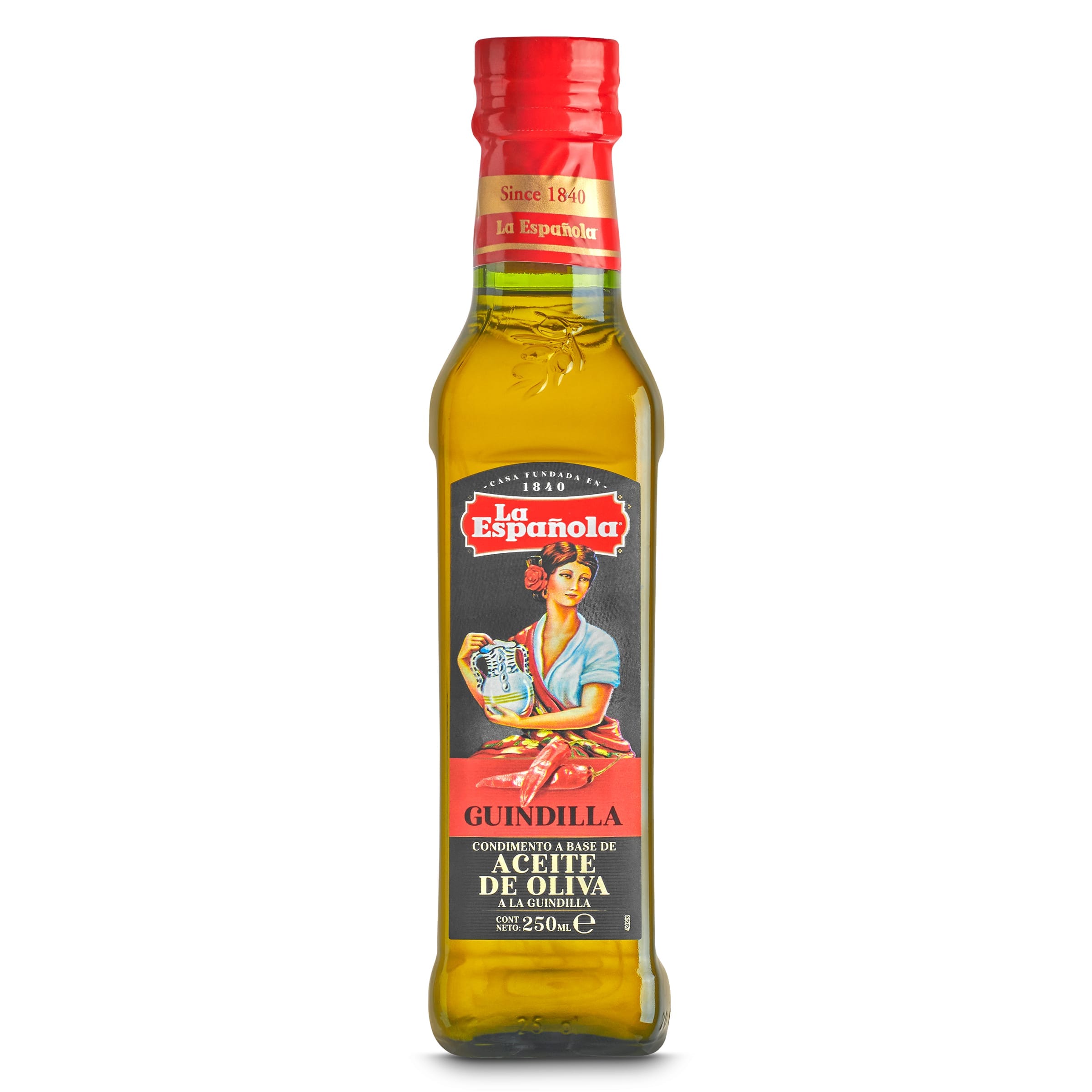 Aceite de oliva virgen extra a la guindilla La española botella 250 ml -  Supermercados DIA