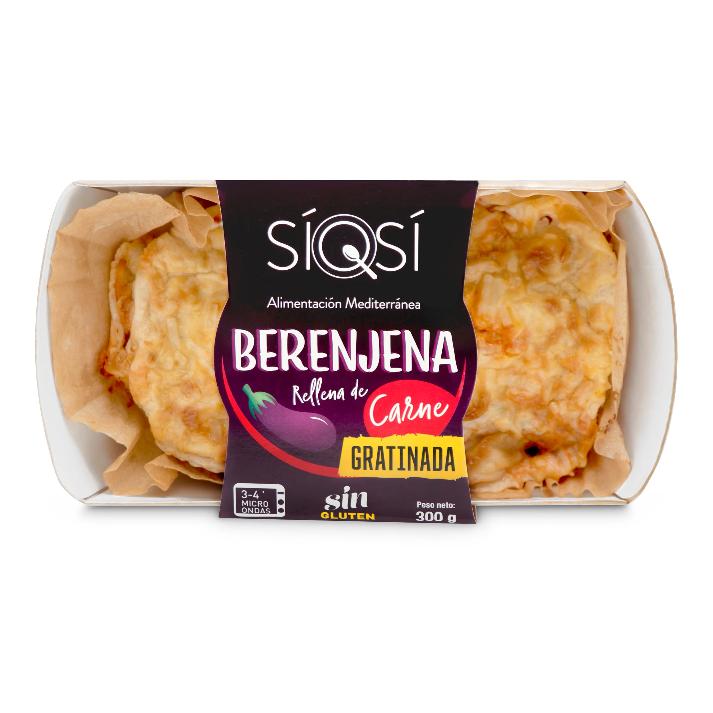 LOYEV berenjena con carne gratinada bandeja 300 gr