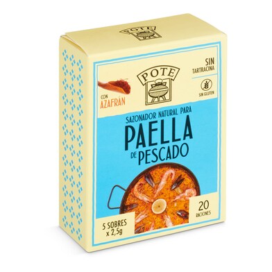 Sazonador para paella de pescado Pote caja 12.5 g-0