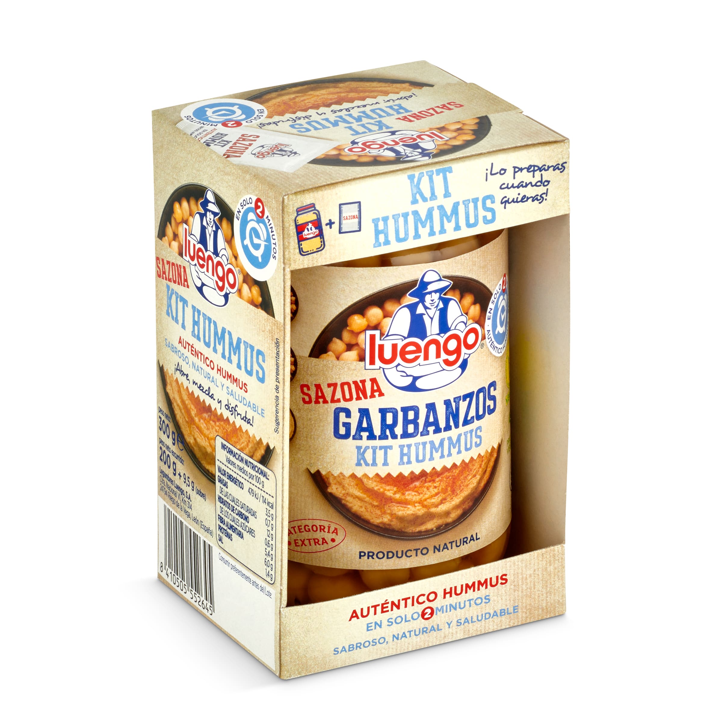 LUENGO kit hummus envase 300 gr