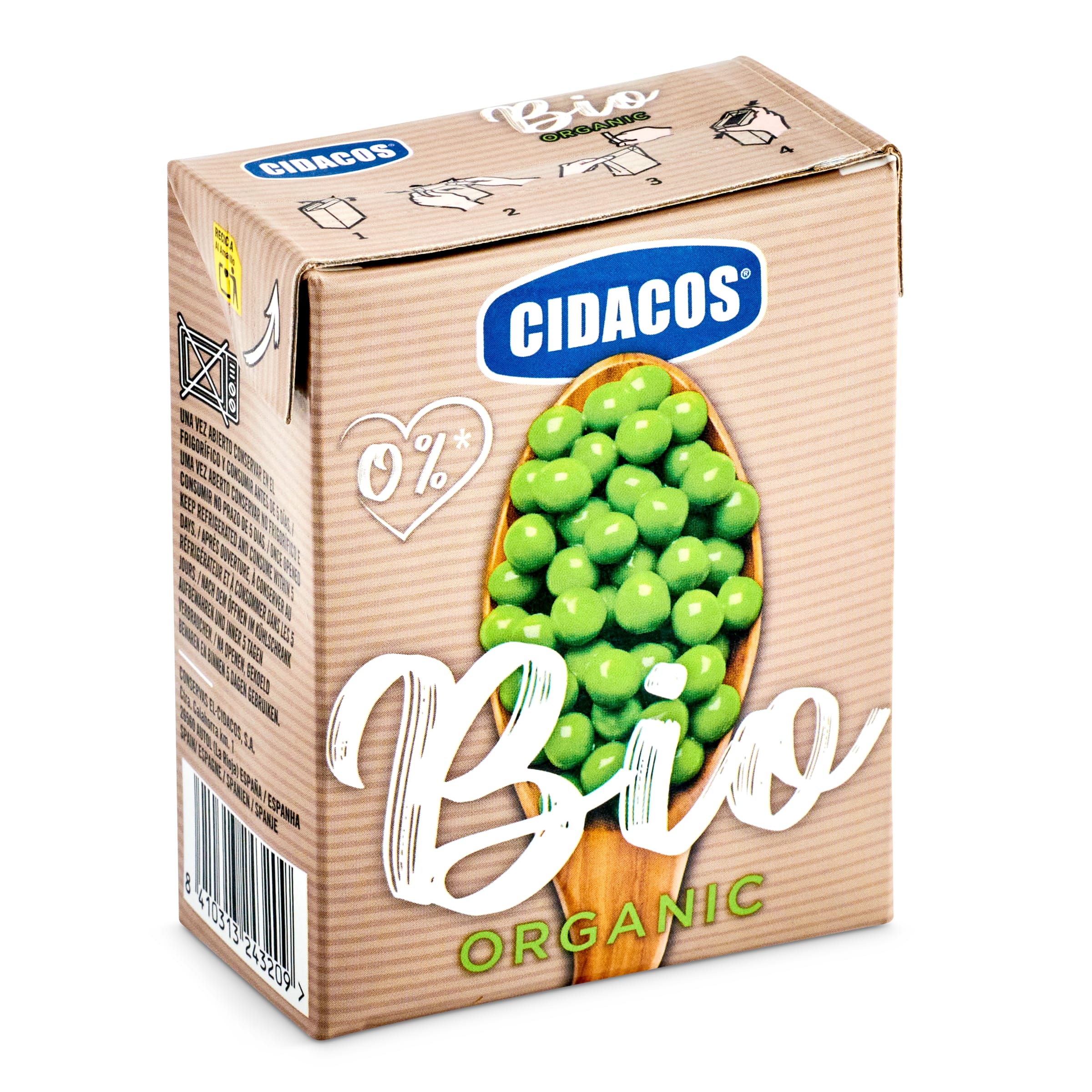 CIDACOS guisantes BIO envase 225 gr