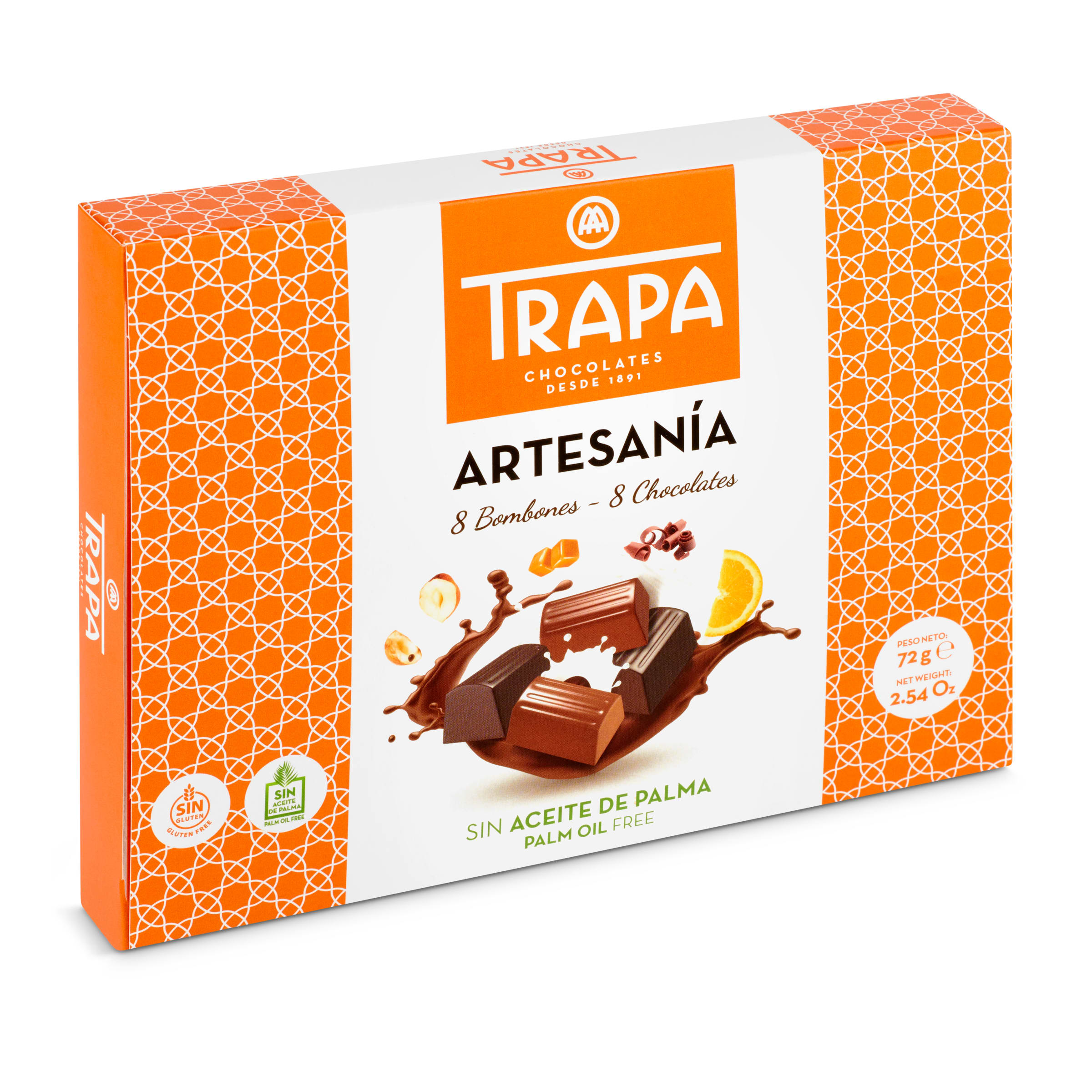 TRAPA bombones artesanía caja 72 gr