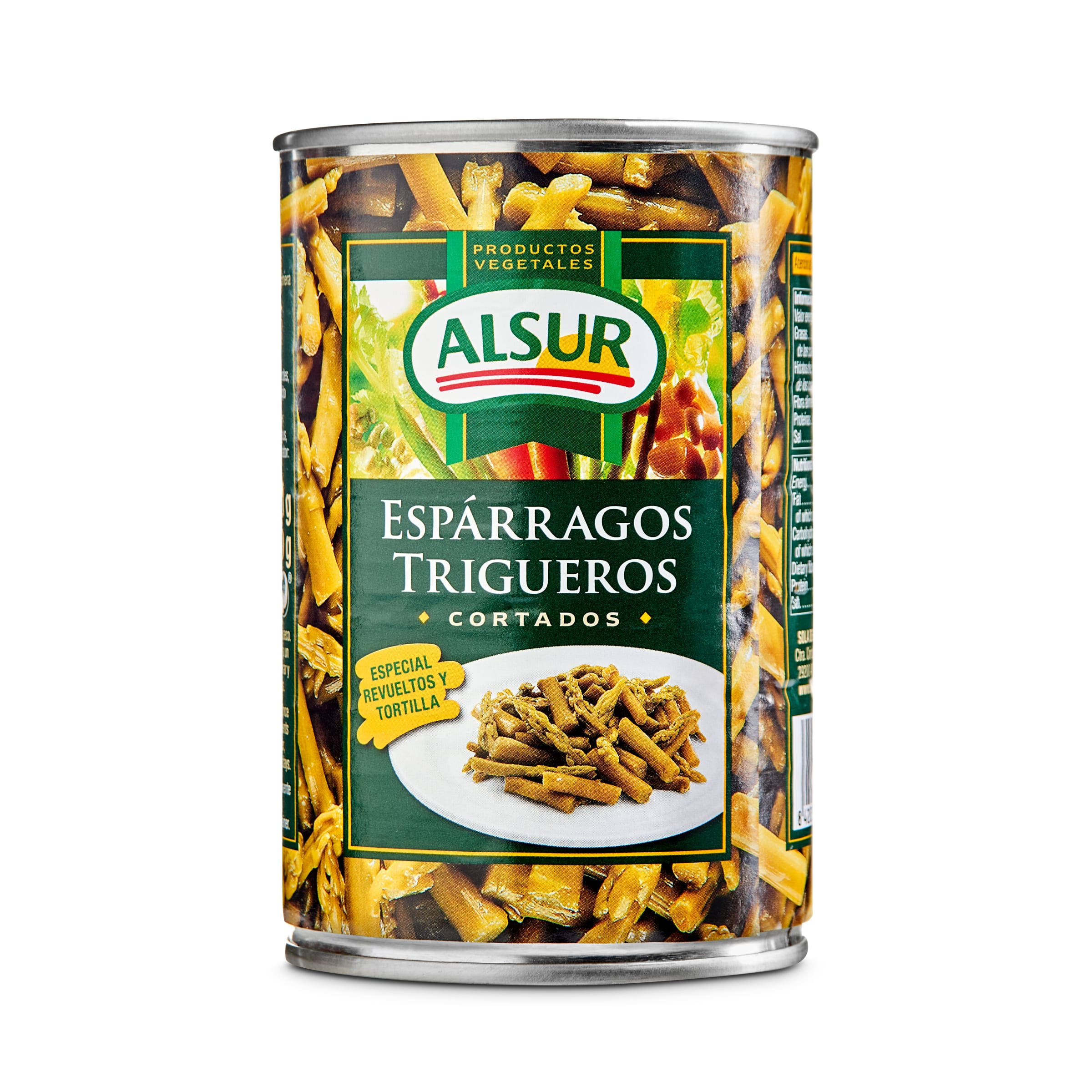 ALSUR espárragos trigueros cortados lata 210 gr