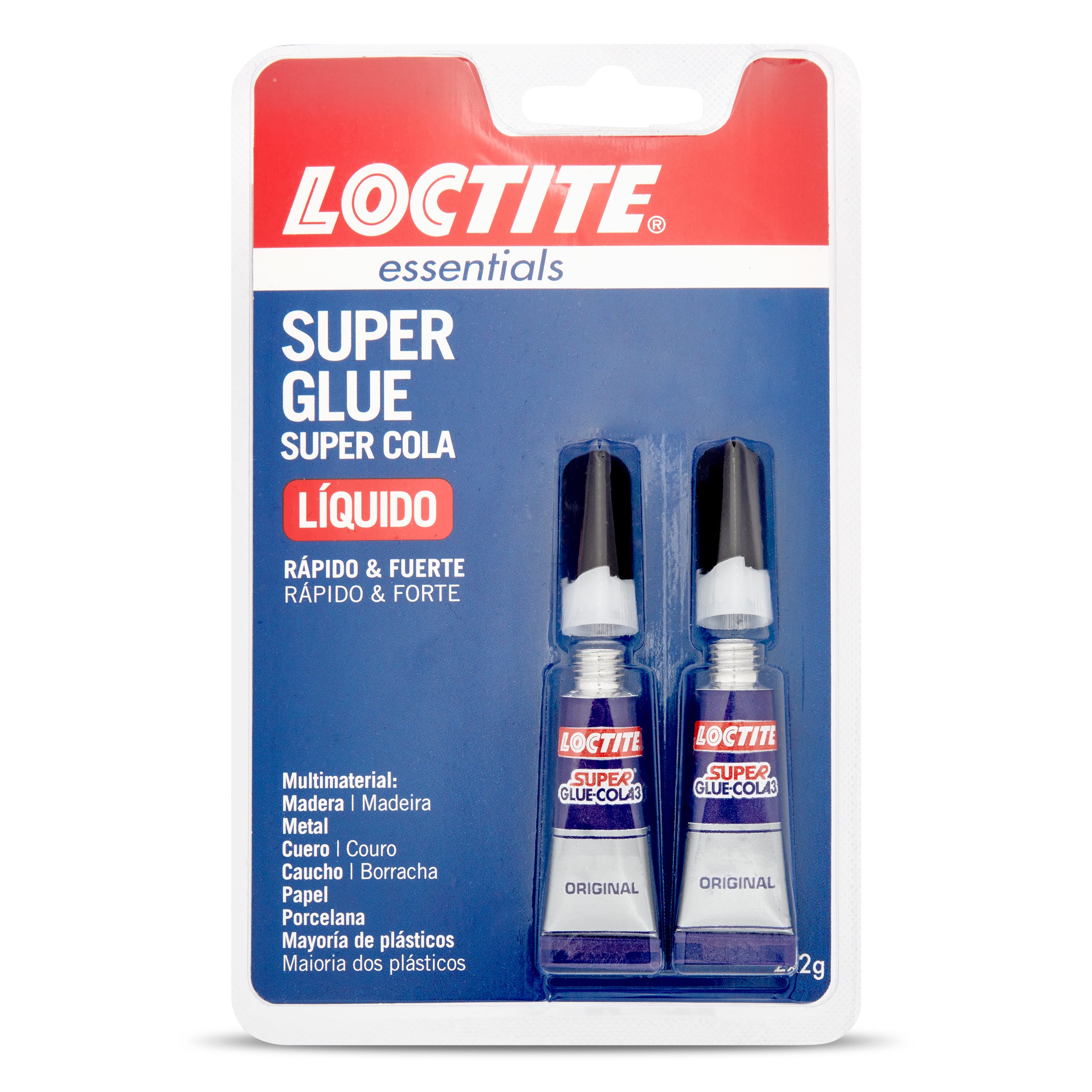 LOCTITE pegamento super glue blíster 2 gr 2 uds