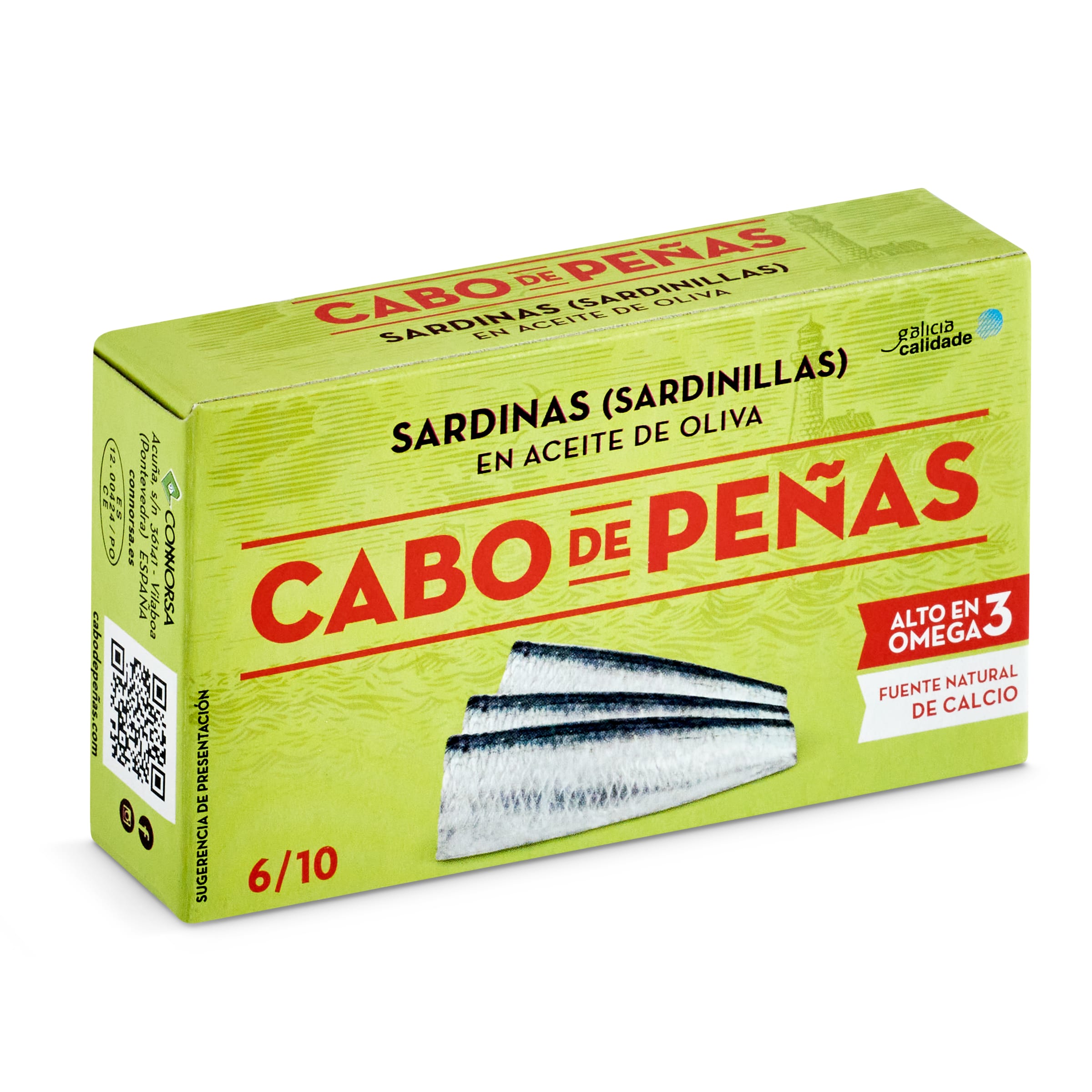 CABO DE PEÑAS sardinillas en aceite de oliva lata 62 gr
