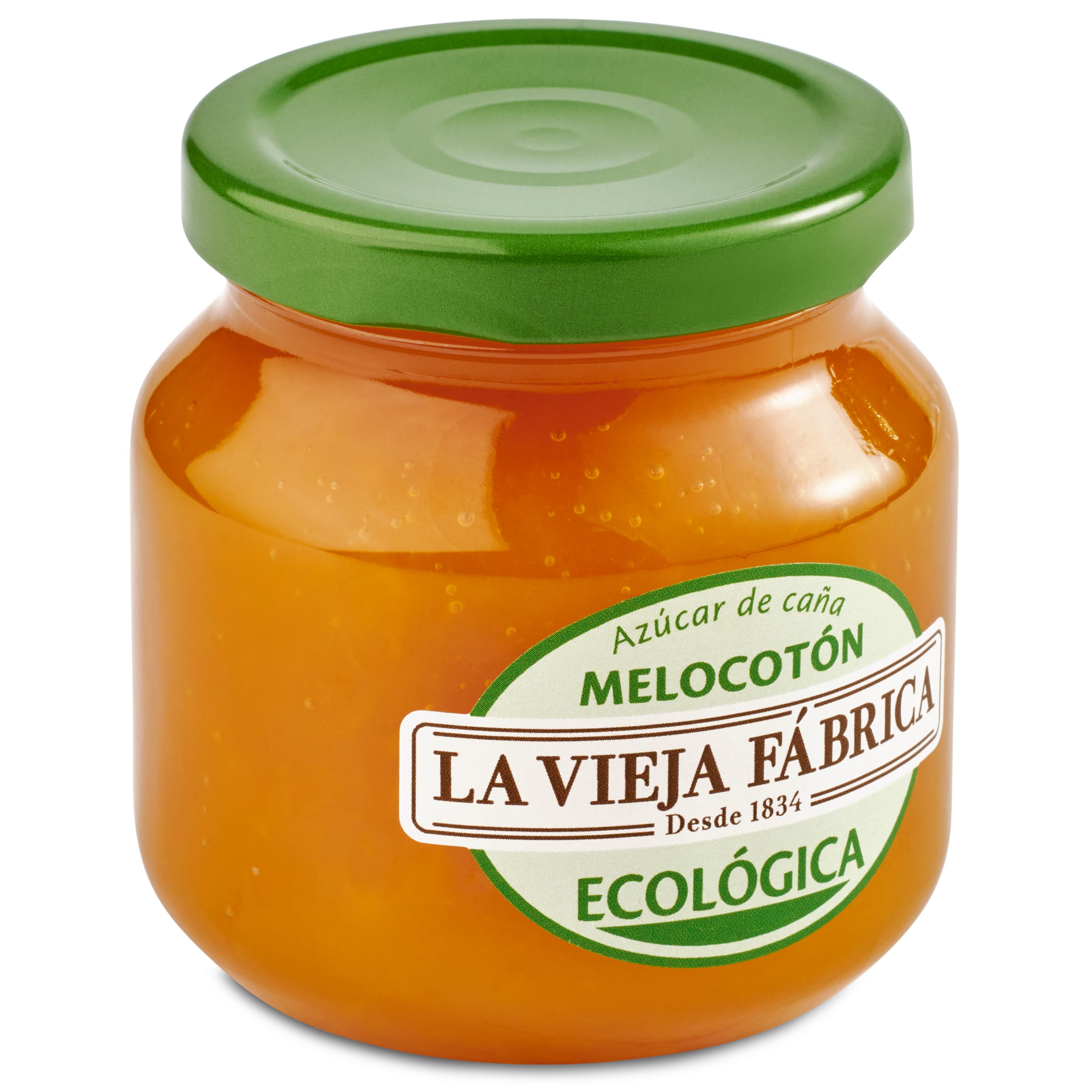 LA VIEJA FABRICA mermelada de melocotón ecológica frasco 280 gr