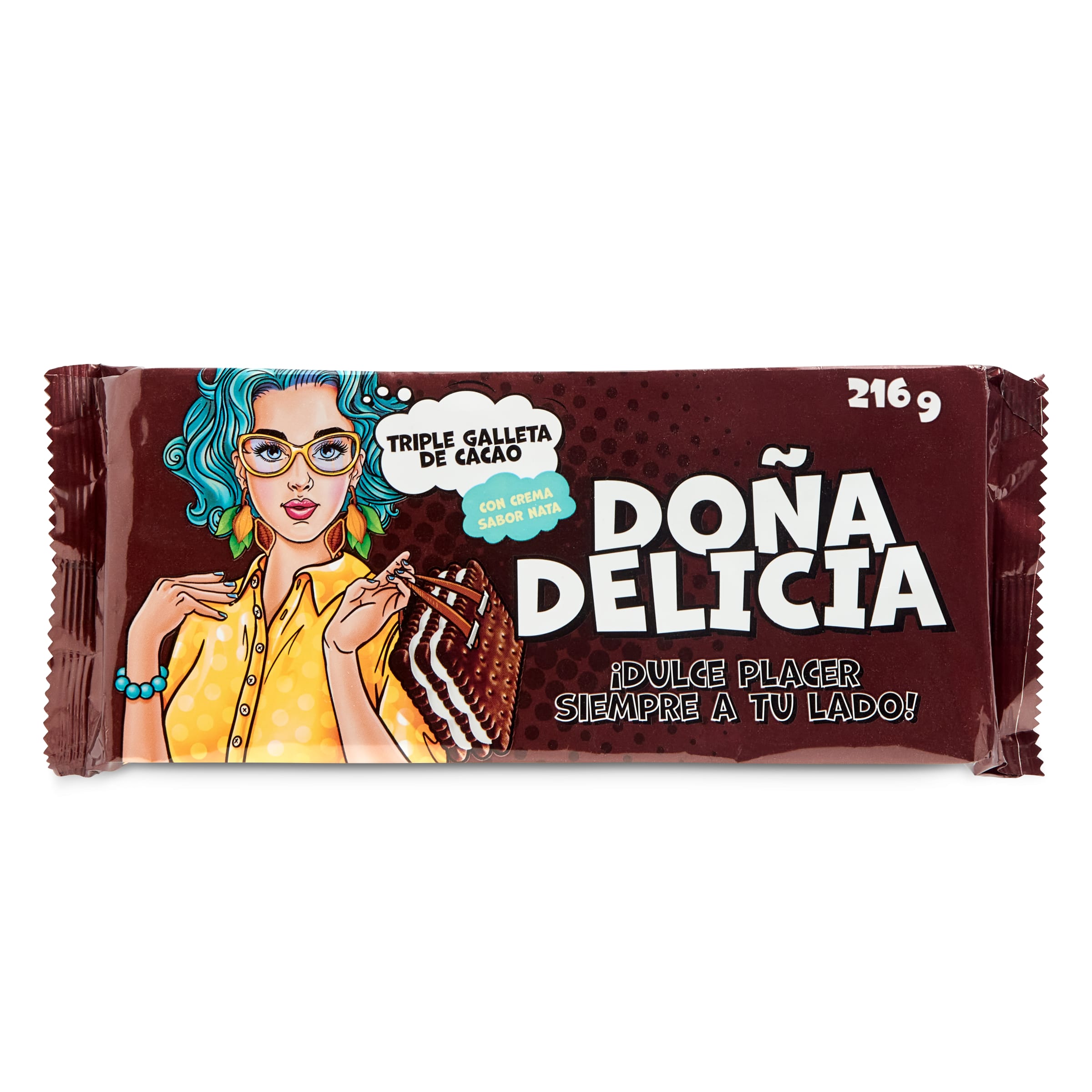 DONNA DELICIA triple galleta con cacao paquete 216 gr