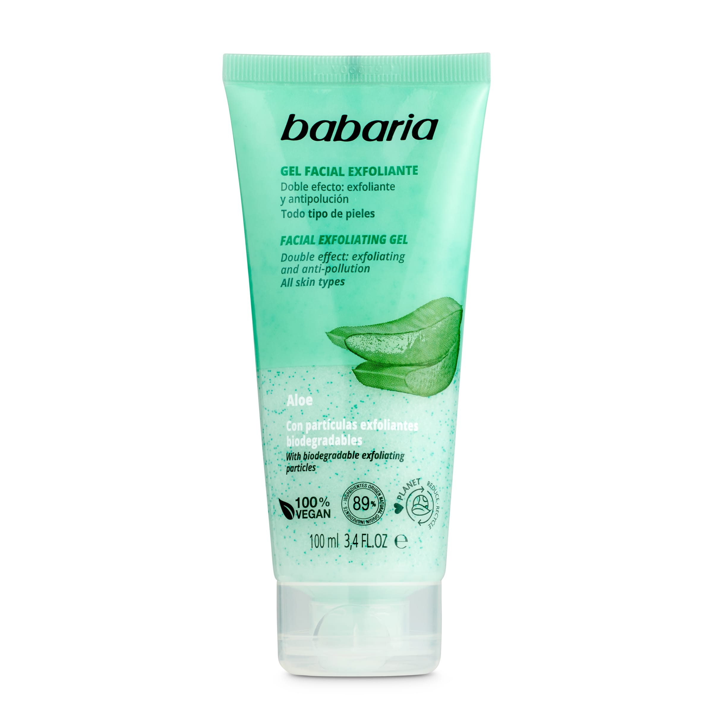Gel facial exfoliante aloe vera Babaria botella 100 ml - Supermercados DIA