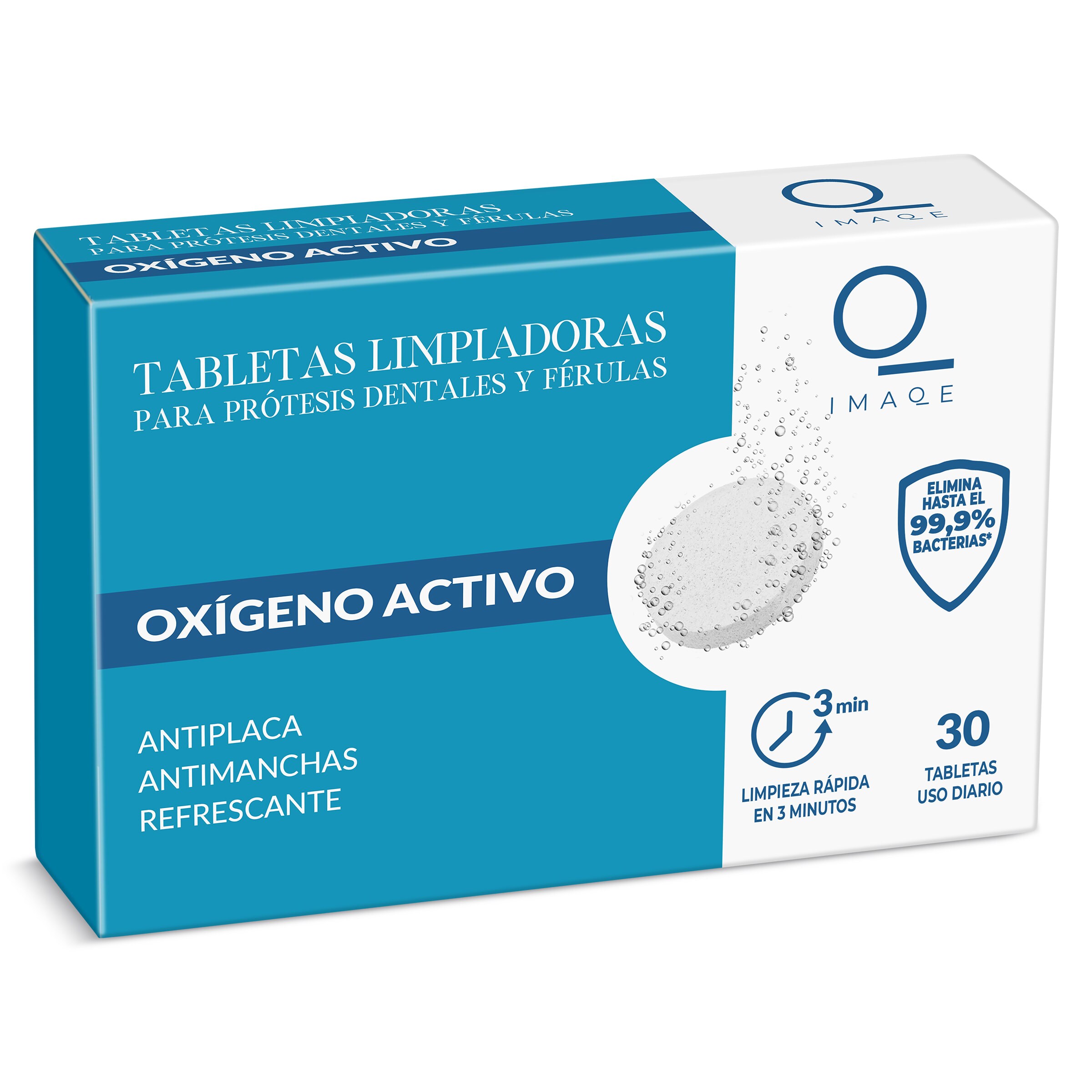 DIA IMAQE tabletas limpiadoras para prótesis dental caja 30 uds