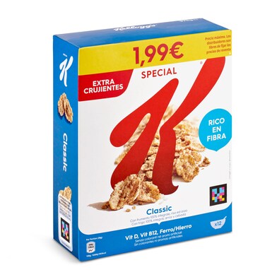 Cereales copos de trigo integral y arroz Kellogg's Special K caja 350 g-0 Cereales copos de trigo integral y arroz Kellogg's Special K caja 350 g-0