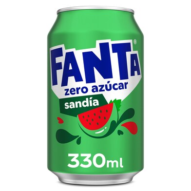 Refresco de sandía zero azúcares Fanta lata 33 cl-0 Refresco de sandía zero azúcares Fanta lata 33 cl-0