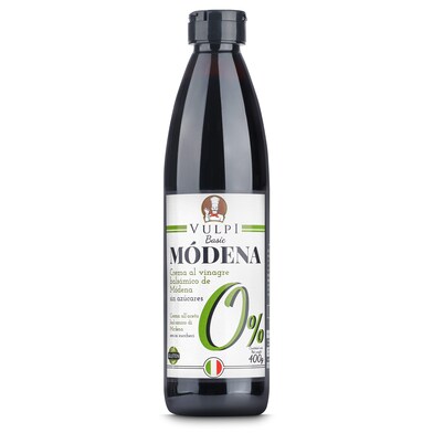 Crema vinagre de módena sin azúcares añadidos Vulpi 400 ml-0 Crema vinagre de módena sin azúcares añadidos Vulpi 400 ml-0