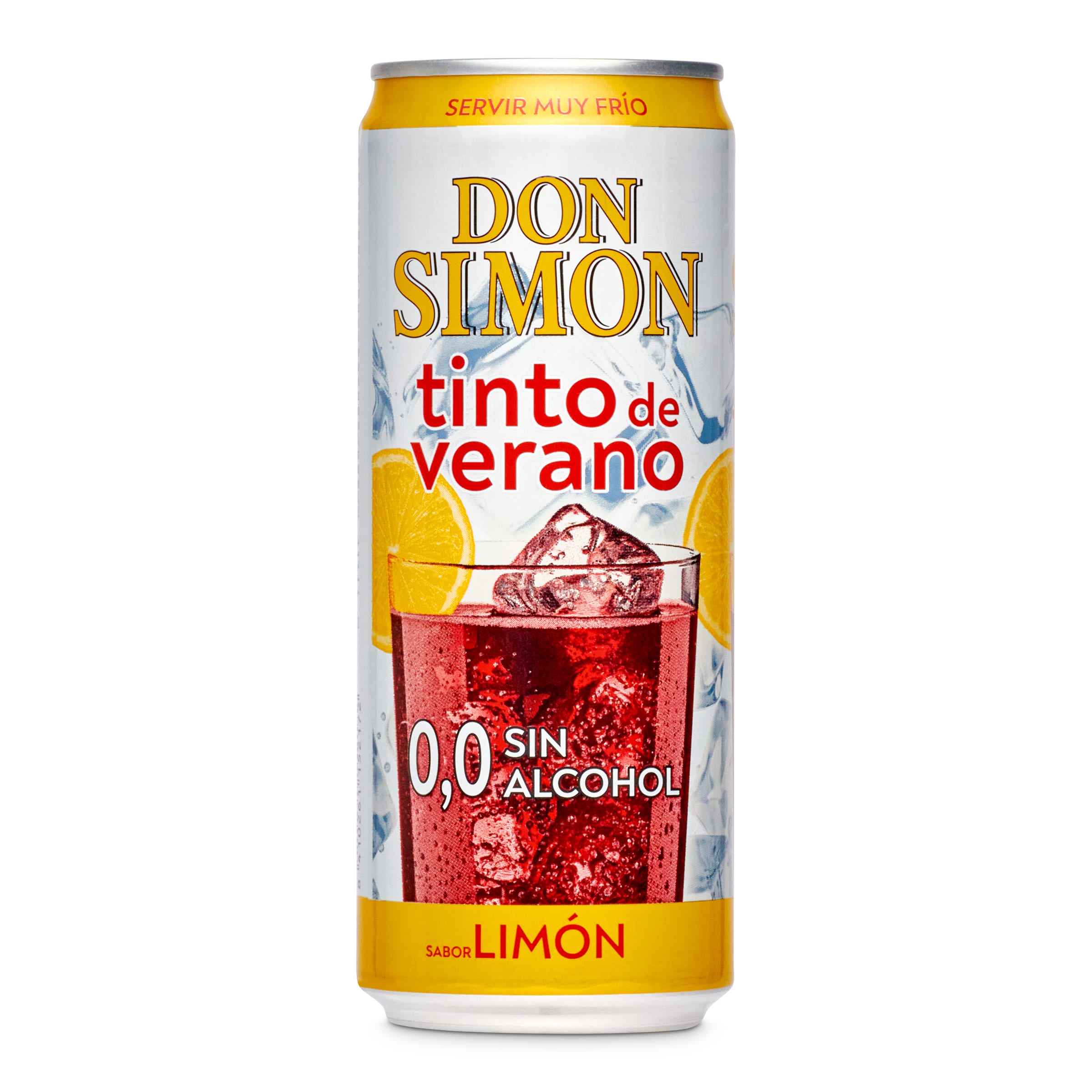 DON SIMON tinto de verano con limón sin alcohol lata 33 cl