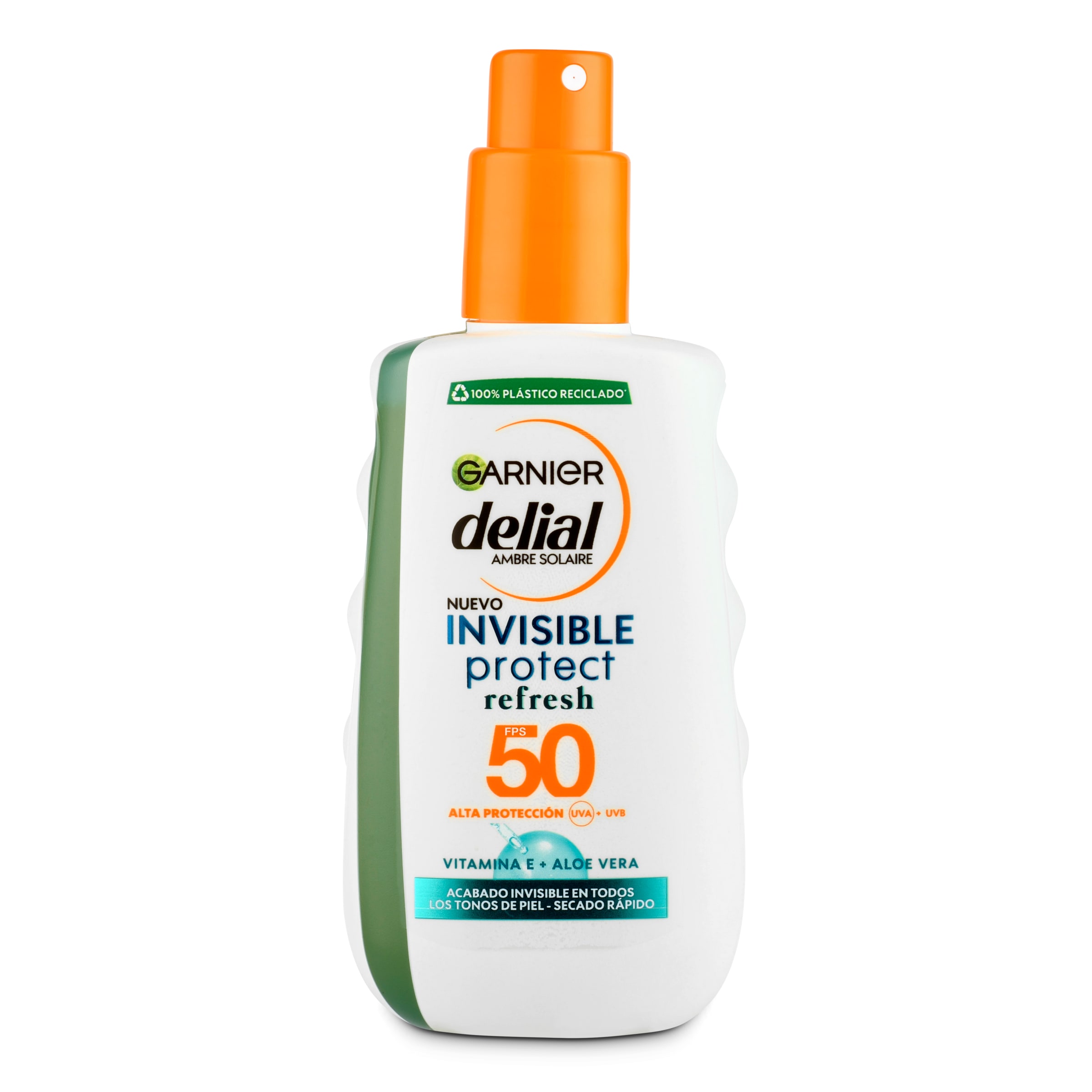 DELIAL clear protect protector solar invisible spf 50 spray 200 ml
