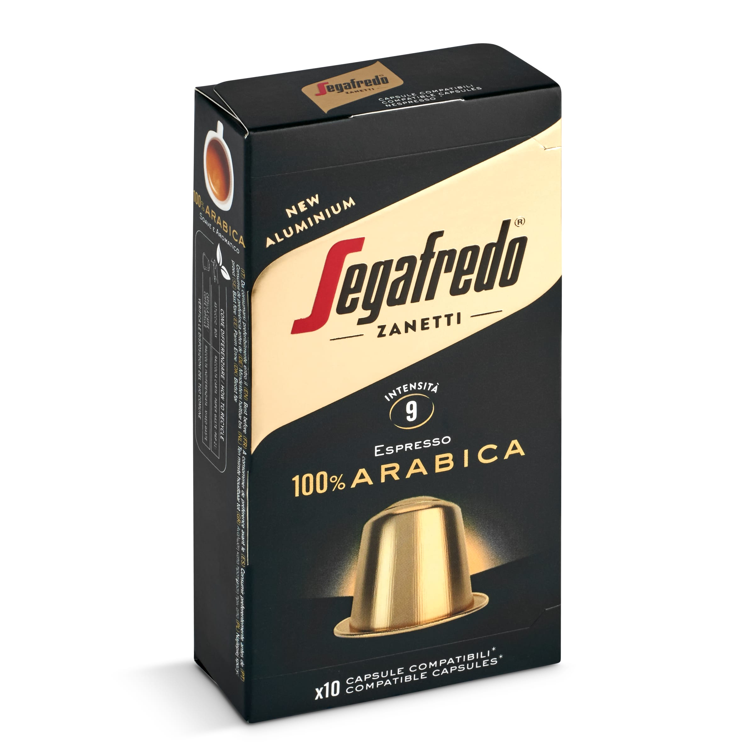 SEGAFREDO café espresso 100% arábica caja 10 uds
