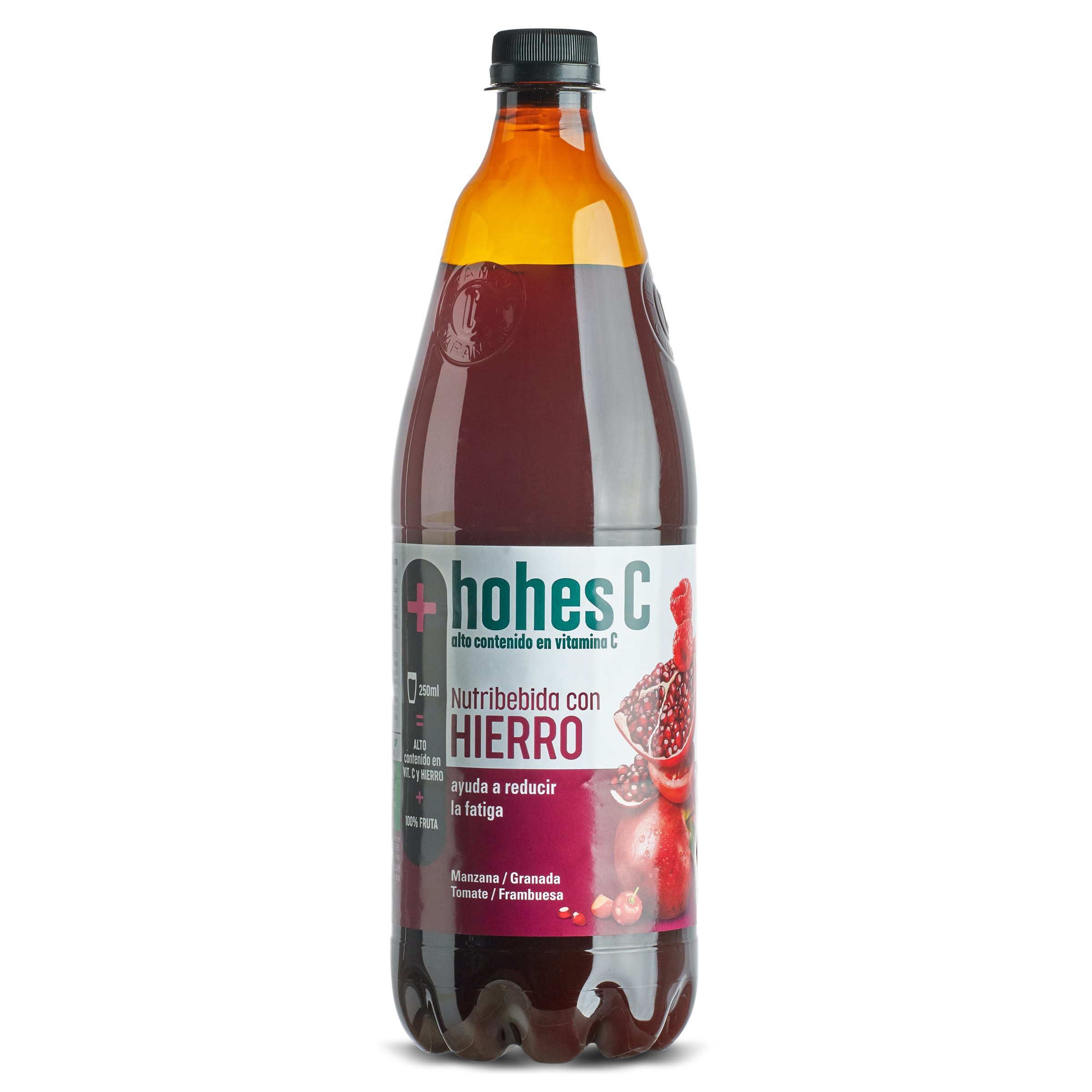 HOHES C zumo de frutas con hierro botella 1 lt