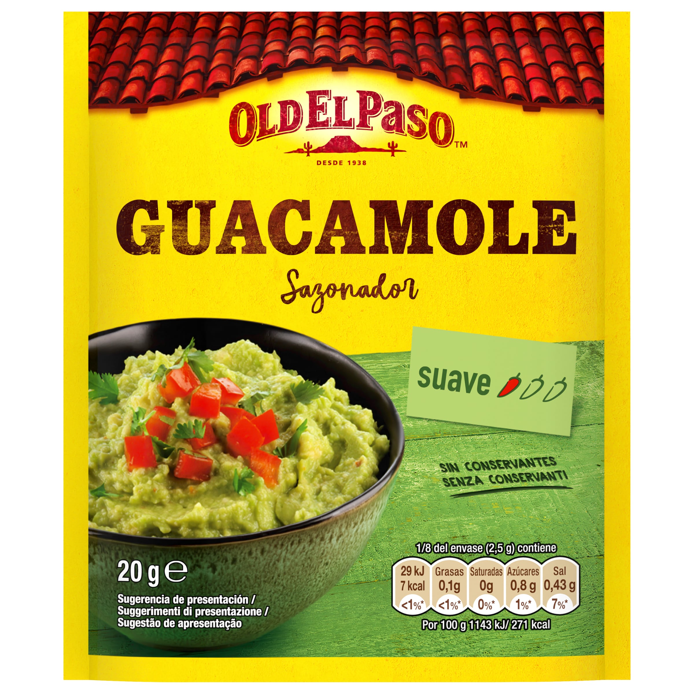 Topping de aguacate Just spices bote 60 g